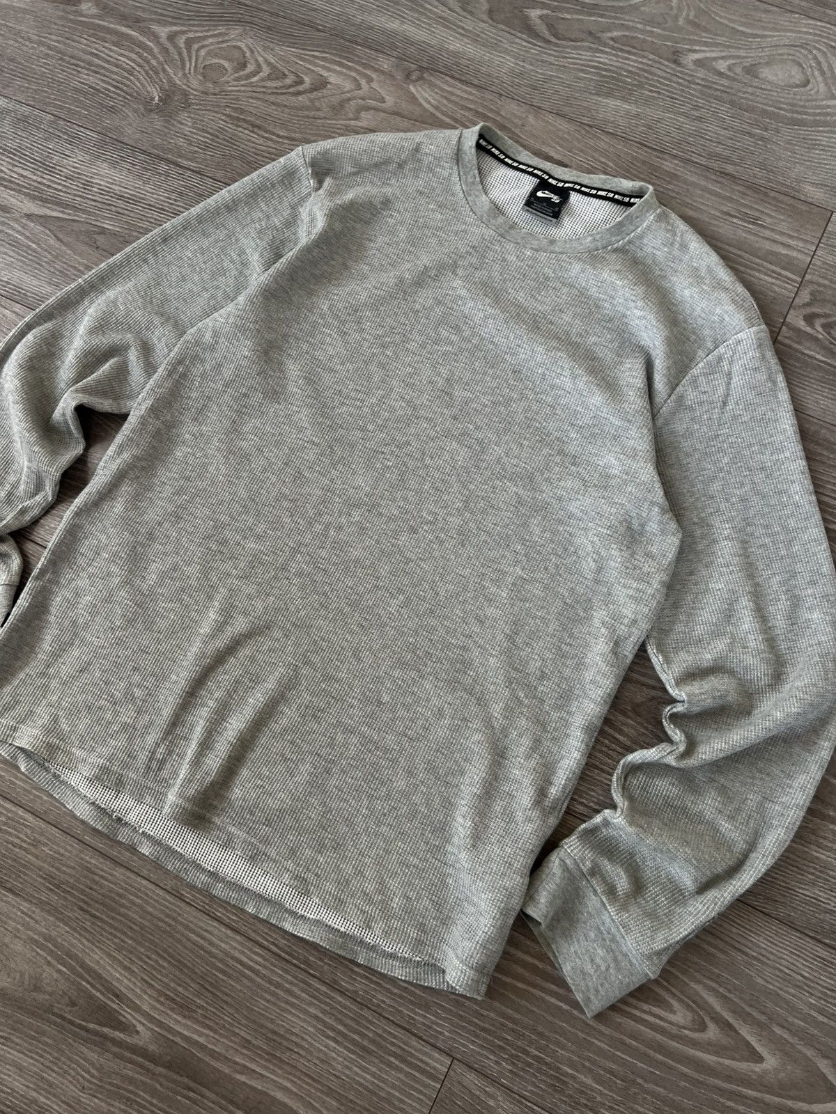 Nike SB Nike SB Gray Knitted Sleeve Logo Towel Cotton Long Sleeve Size US M / EU 48-50 / 2 - 11 Thumbnail