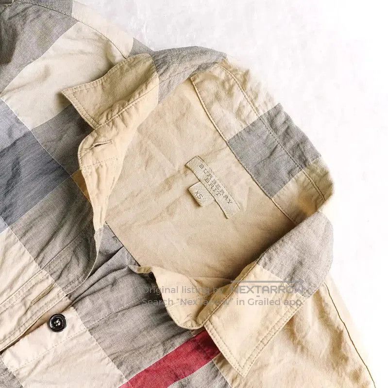 Burberry Burberry Summer Beige Check Long Sleeve Shirt. Size XS / US 0-2 / IT 36-38 - 5 Thumbnail