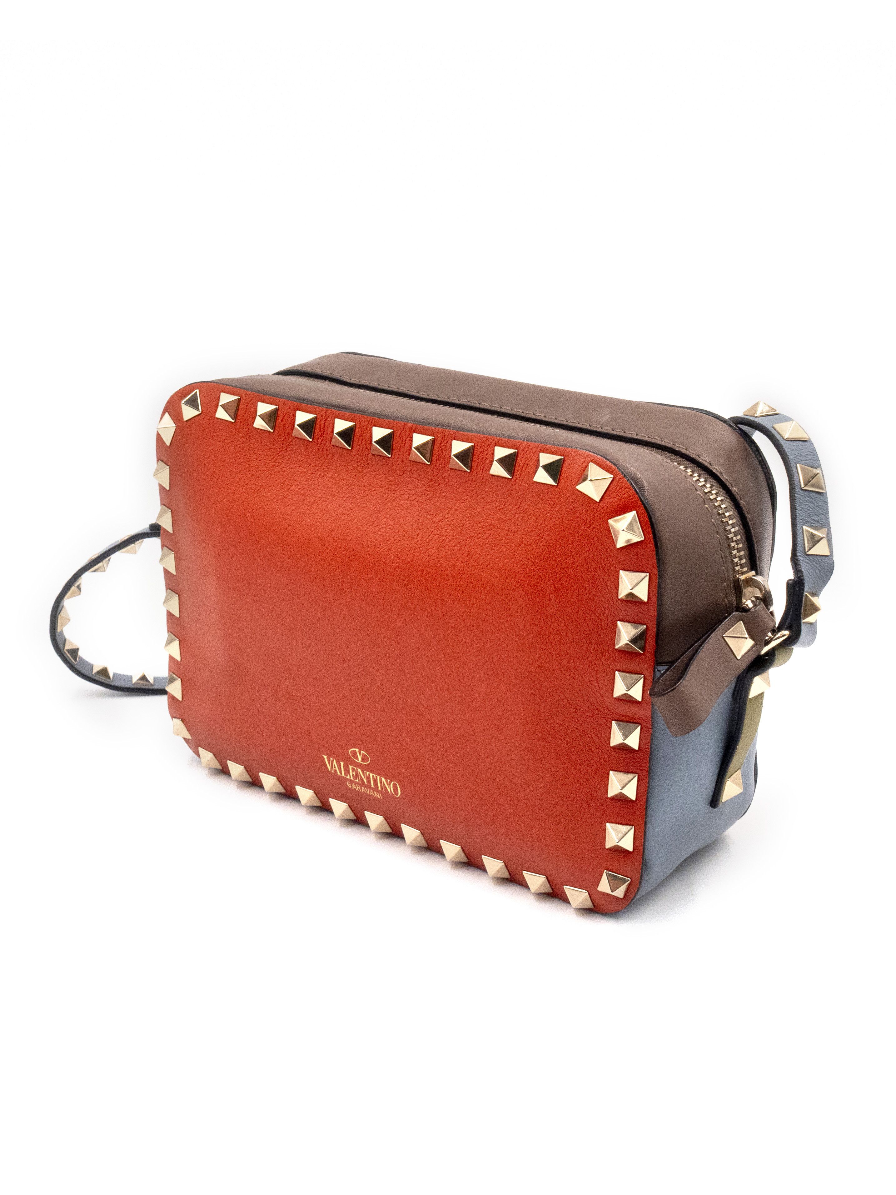 Valentino Dusty Orange Rockstud Camera Bag Size ONE SIZE - 2 Thumbnail