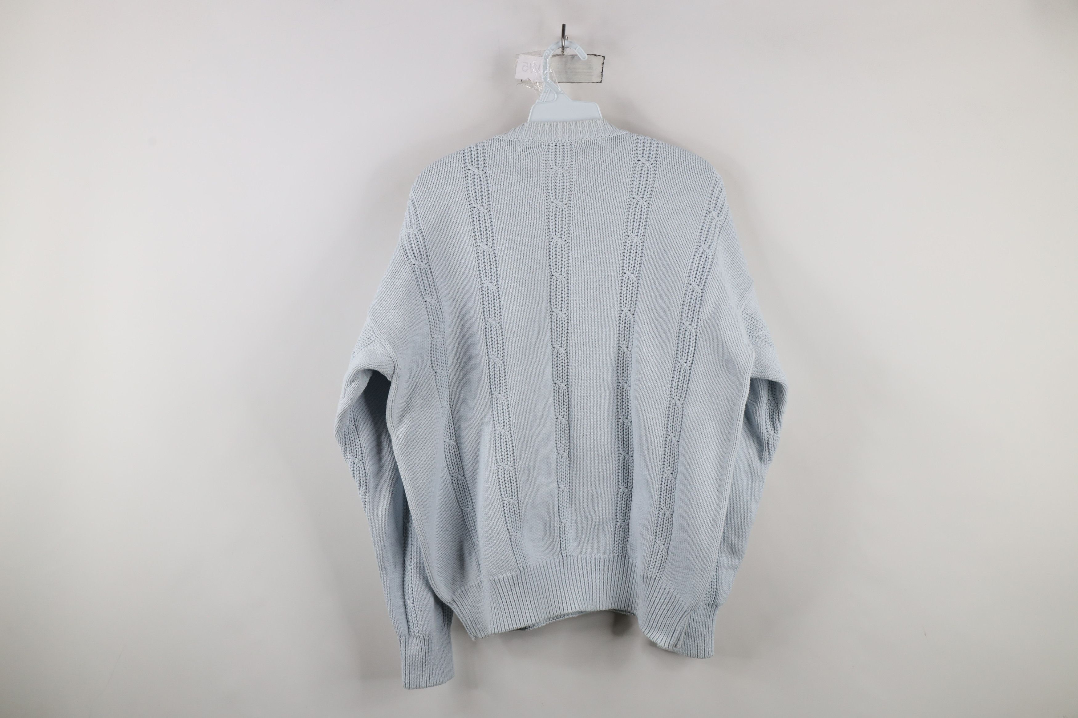Vintage Vintage 90s Streetwear Ribbed Cable Knit Crewneck Sweater Size M / US 6-8 / IT 42-44 - 6 Thumbnail