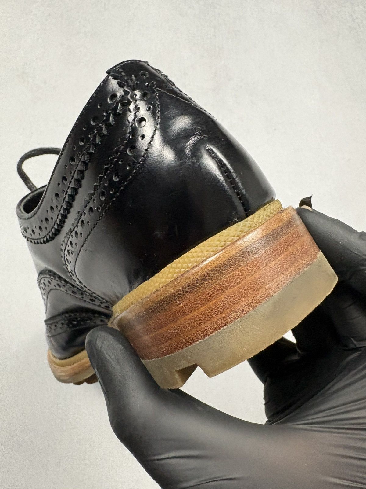 Jil Sander Jil Sander Black Leather Brogue Lug Sole Shoes Size 39 Rare Size US 6 / EU 39 - 21 Thumbnail