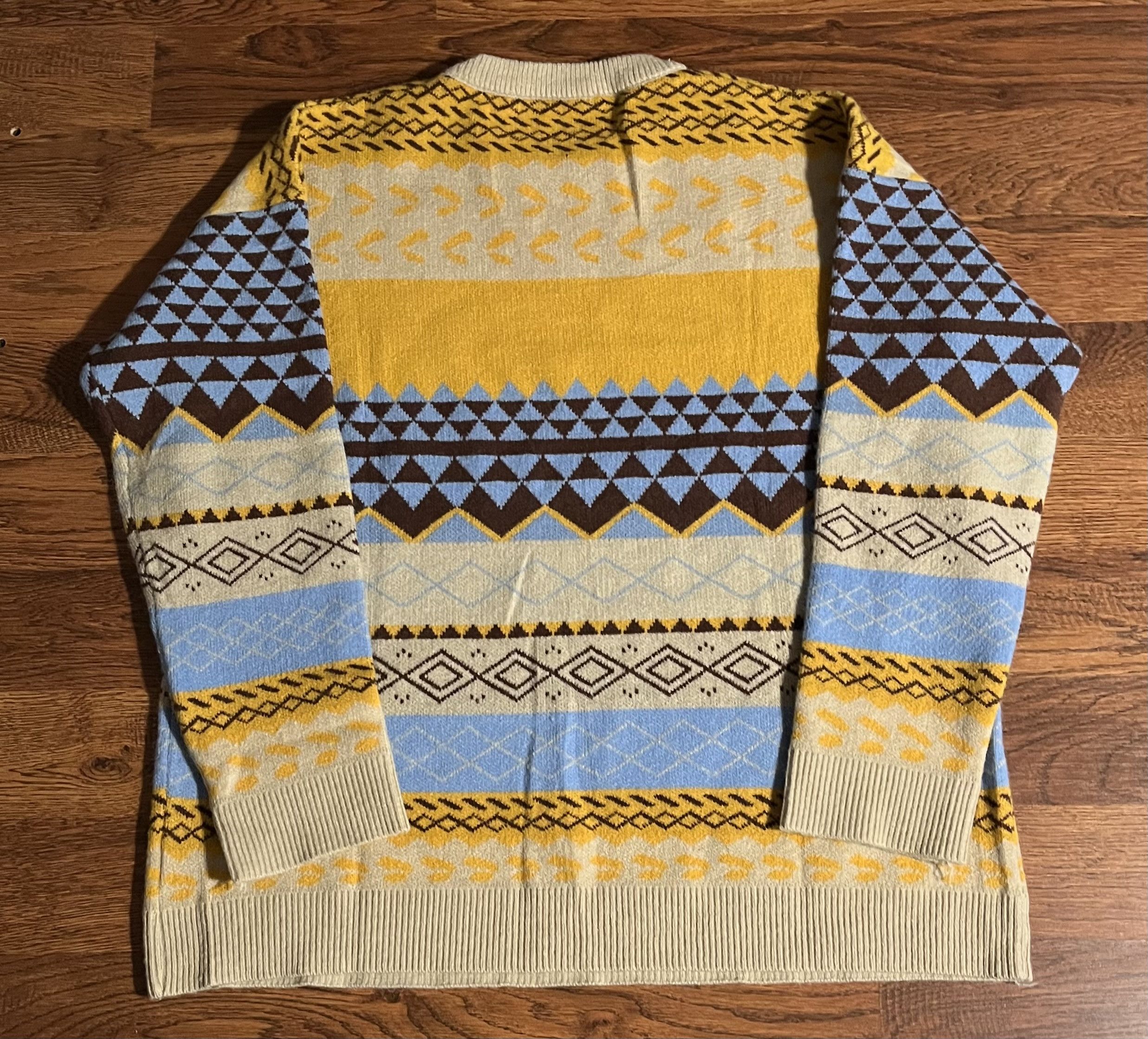 Other Geometric Fair Isle Knit Sweater Crew Neck Pullover Size US L / EU 52-54 / 3 - 2 Thumbnail