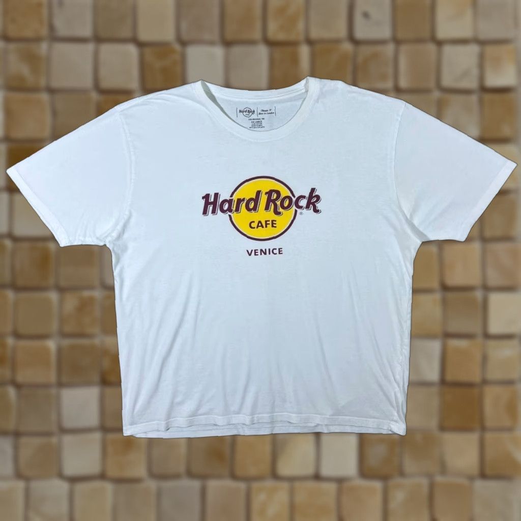 Hard Rock Cafe Hard Rock Cafe Venice Souvenir Logo Graphic White T-Shirt XXL Men Short Sleeve Round Neck Cotton Logo 90s (if applicable) Mens Size US XXL / EU 58 / 5 - 1 Thumbnail