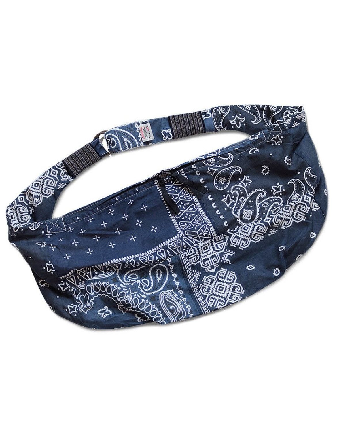 Kapital Bandana Sling Shoulder Bag Snufkkin in Blue, Men's