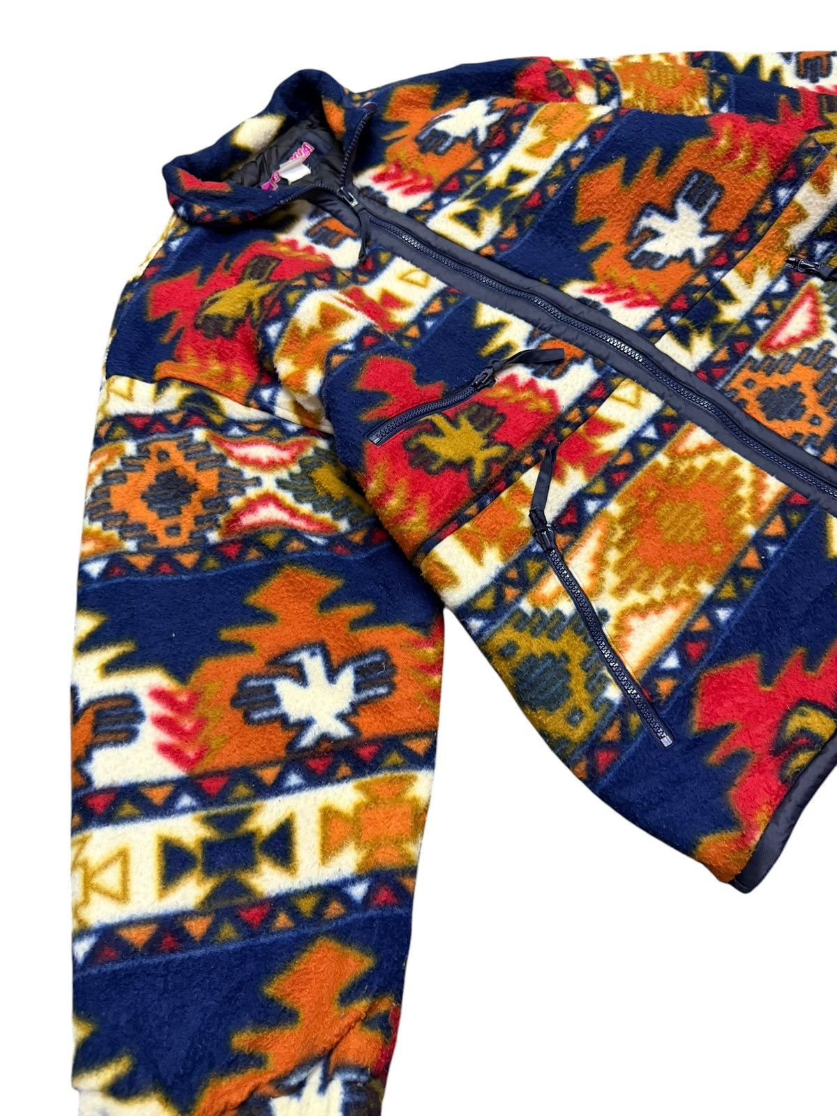 Vintage Vintage Tyrolia Fullprint Navajo Fleece Zipper Jacket Size US M / EU 48-50 / 2 - 3 Thumbnail