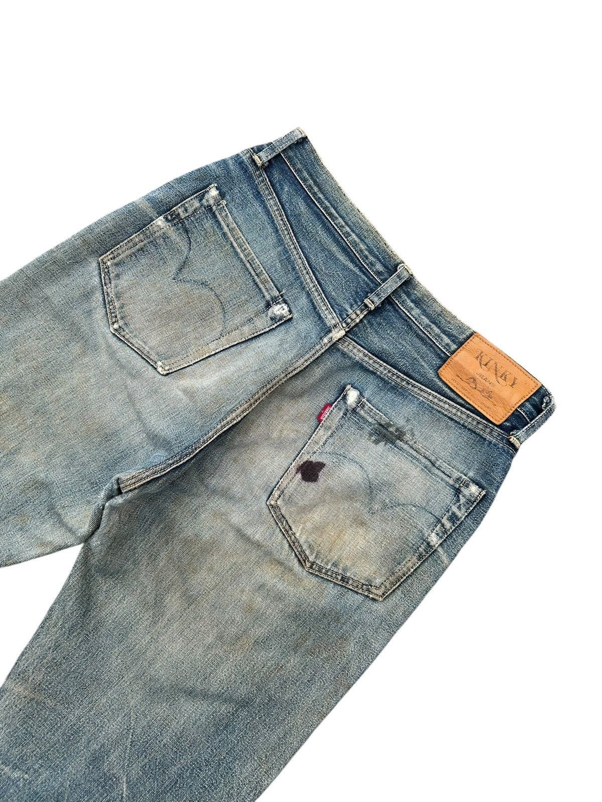Kapital Thrashed Vintage Hysteric Glamour Selvedge Dirty Denim Jeans Size US 30 / EU 46 - 14 Thumbnail