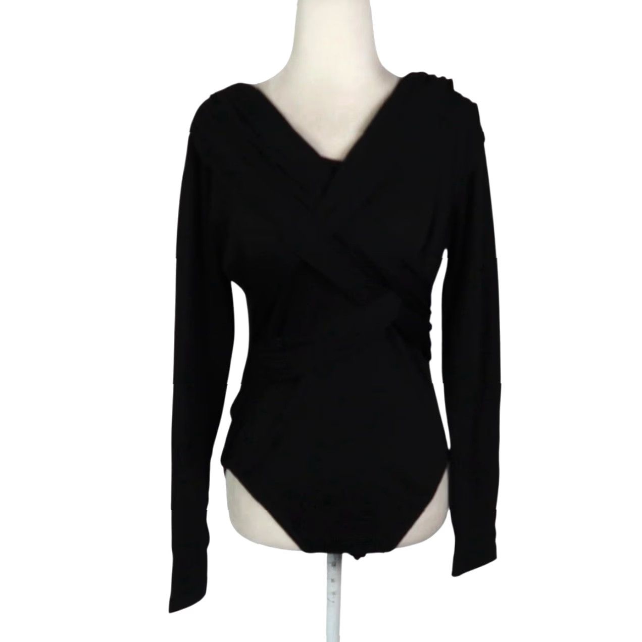 Vintage VINTAGE One Step Up Bodysuit Top Black Long Sleeve Large Womens 90s Size L / US 10 / IT 46 - 2 Thumbnail