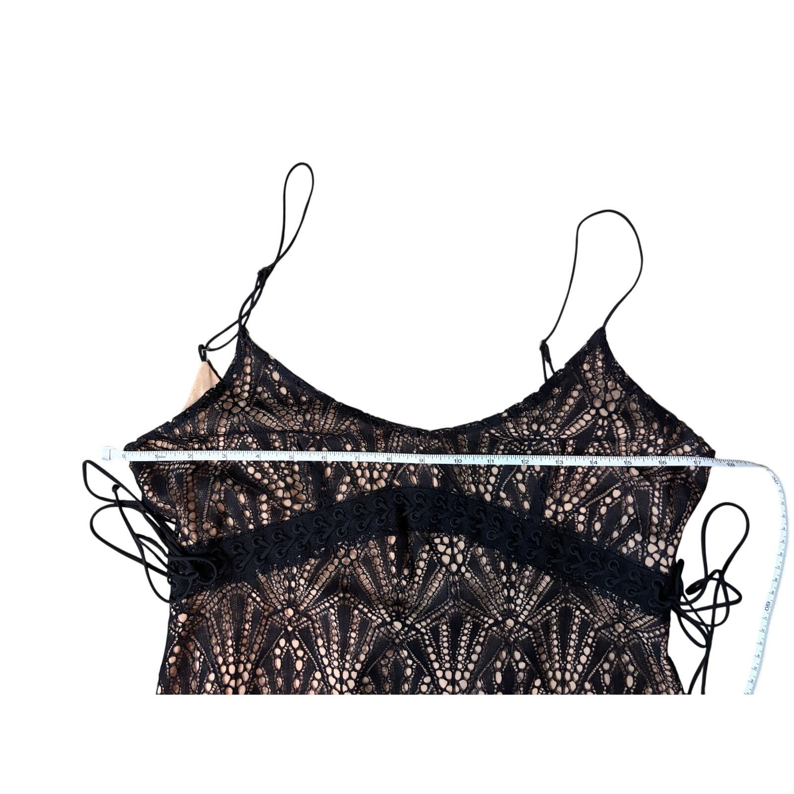 For Love & Lemons For Love and Lemons Black Lace Mini Dress Size L Size L / US 10 / IT 46 - 13 Thumbnail