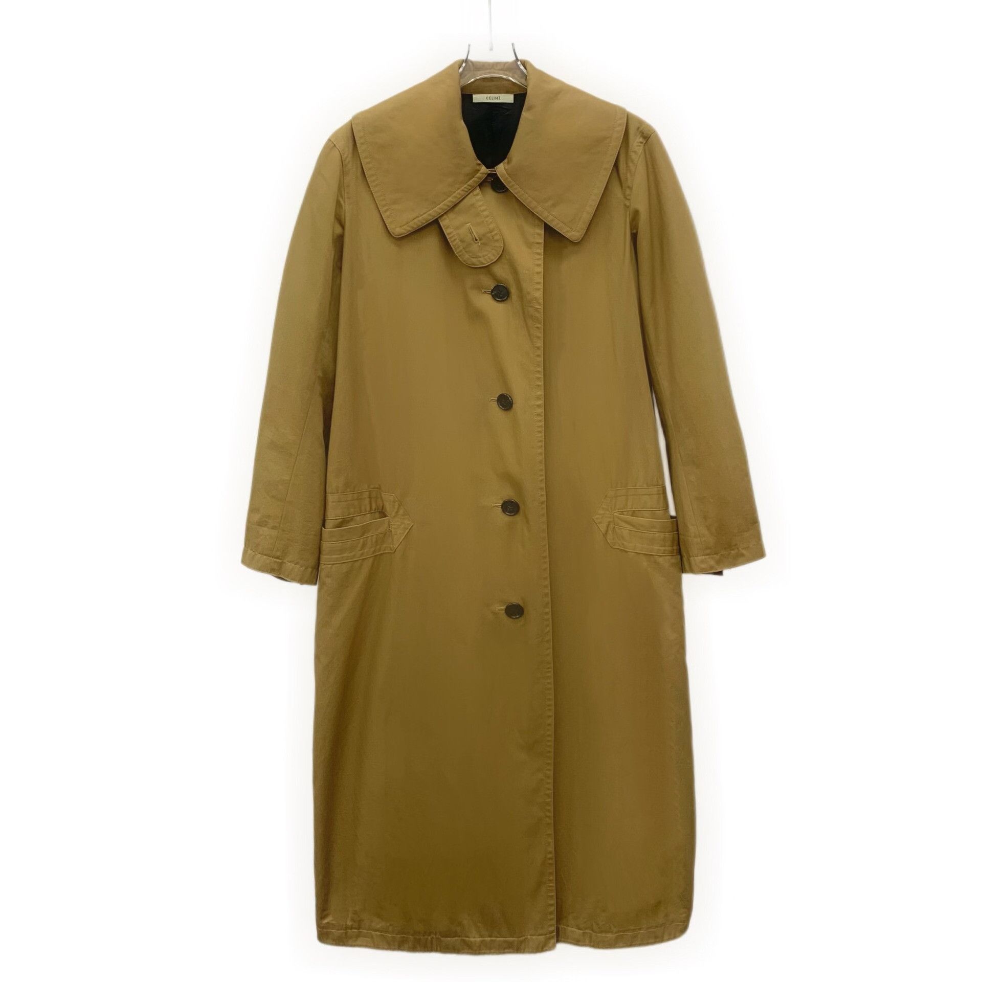 Celine Celine Cotton Brown Coat S Women Size S / US 4 / IT 40 - 1 Thumbnail