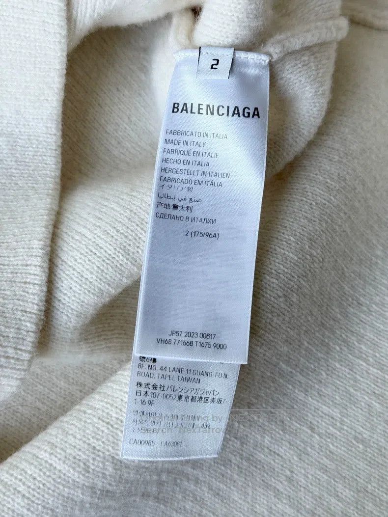 Balenciaga Balenciaga White wool knitted cardigan Size US M / EU 48-50 / 2 - 5 Thumbnail