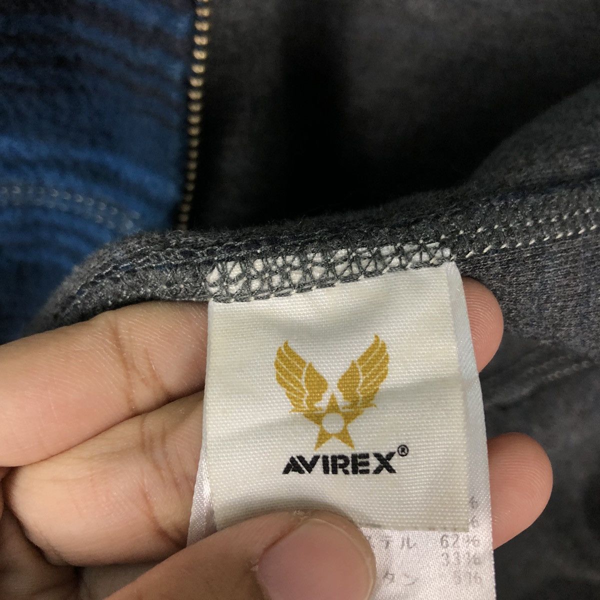 Japanese Brand 🔥Vintage Zipper Jacket Striped Avirex USA Mfg Military Size US M / EU 48-50 / 2 - 22 Thumbnail