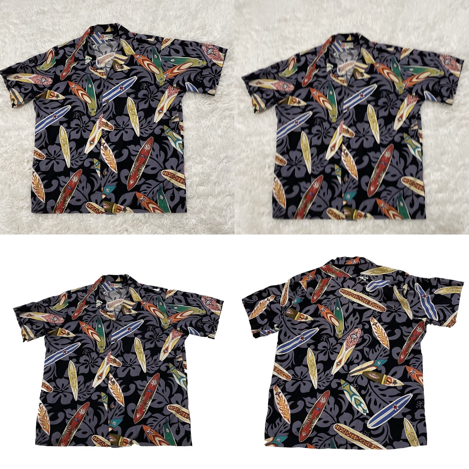 Hilo Hattie VINTAGE Hilo Hattie Hawaiian Shirt Men XL Surf Longboard Graphic Print Aloha Skater Black Short Sleeve Button-Up Collared Shirt Mens Size US XL / EU 56 / 4 - 11 Thumbnail