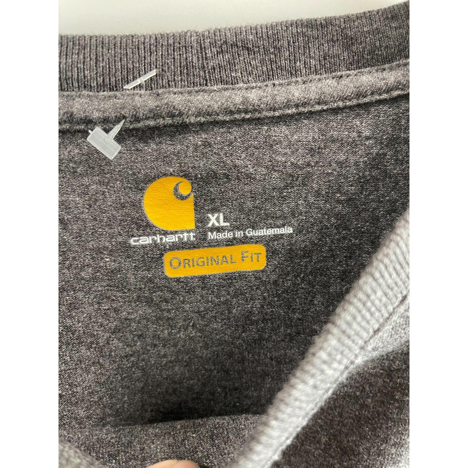 Carhartt VTG 90S Y2K CARHARTT GREY ORANGE LOGO LONG SLEEVE SZ XL MENS Size US XL / EU 56 / 4 - 3 Thumbnail