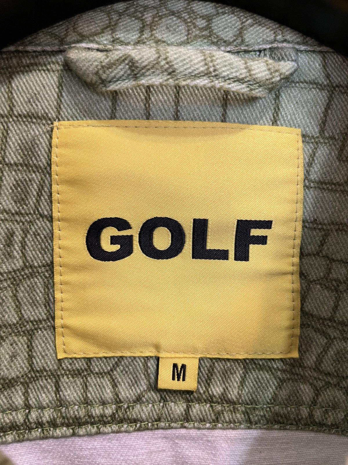 Golf Wang GOLF WANG Green Alligator/Crocodile Print Denim Jacket Size US M / EU 48-50 / 2 - 6 Thumbnail