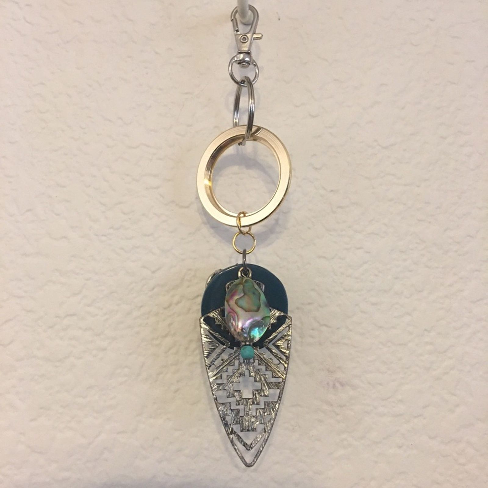 Vintage Vintage repurpose salvaged estate gem keychain Size ONE SIZE - 2 Thumbnail