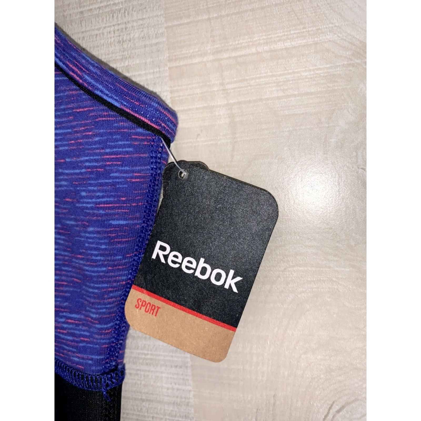 Reebok Reebok Sports Bra Womens Small High Neck Low Support Cotton NWT-9245 Size ONE SIZE - 4 Thumbnail