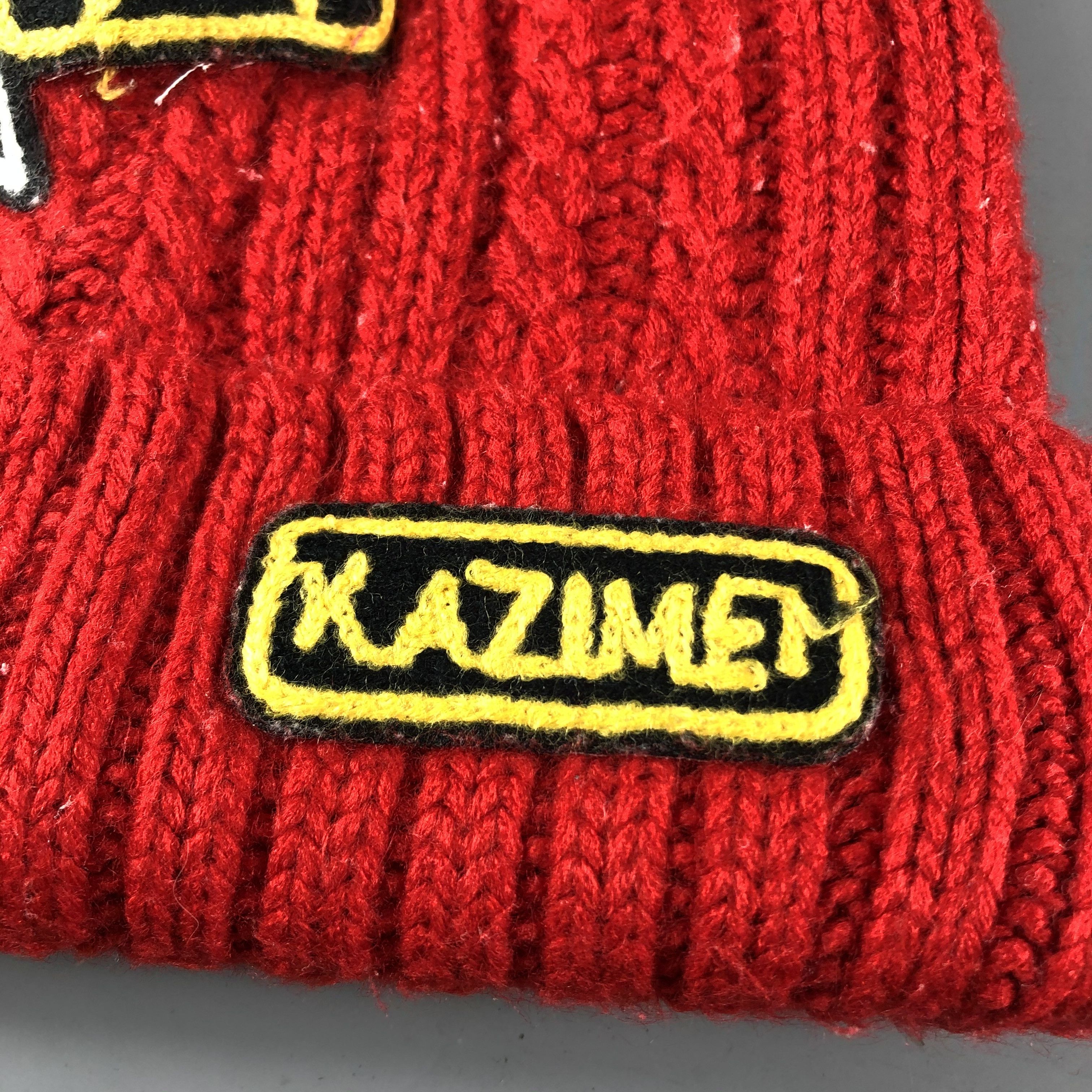 Japanese Brand × Vintage Kazimen Red Beanie Snow Hat Snow Cap -D1056 Size ONE SIZE - 5 Thumbnail