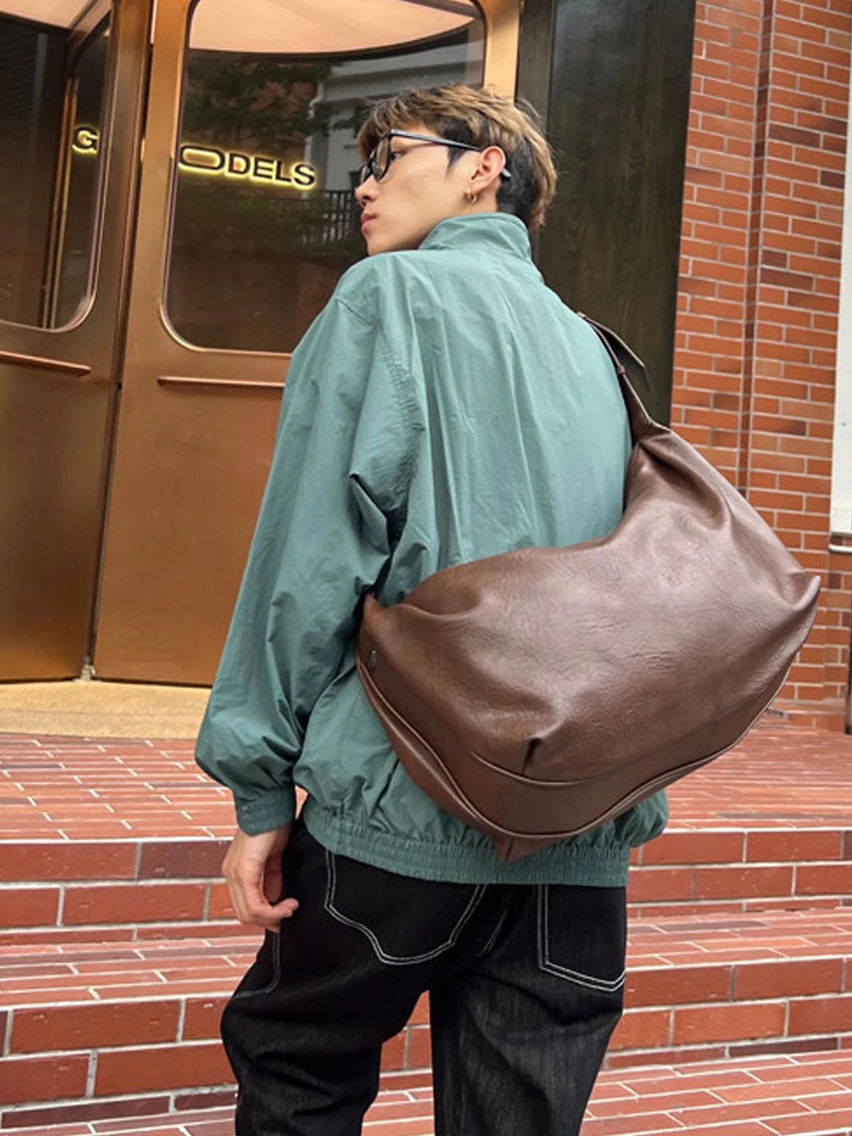 Leather Premium Versatile Commuter Underarm Tote | PU Retro Bag Size ONE SIZE - 2 Thumbnail