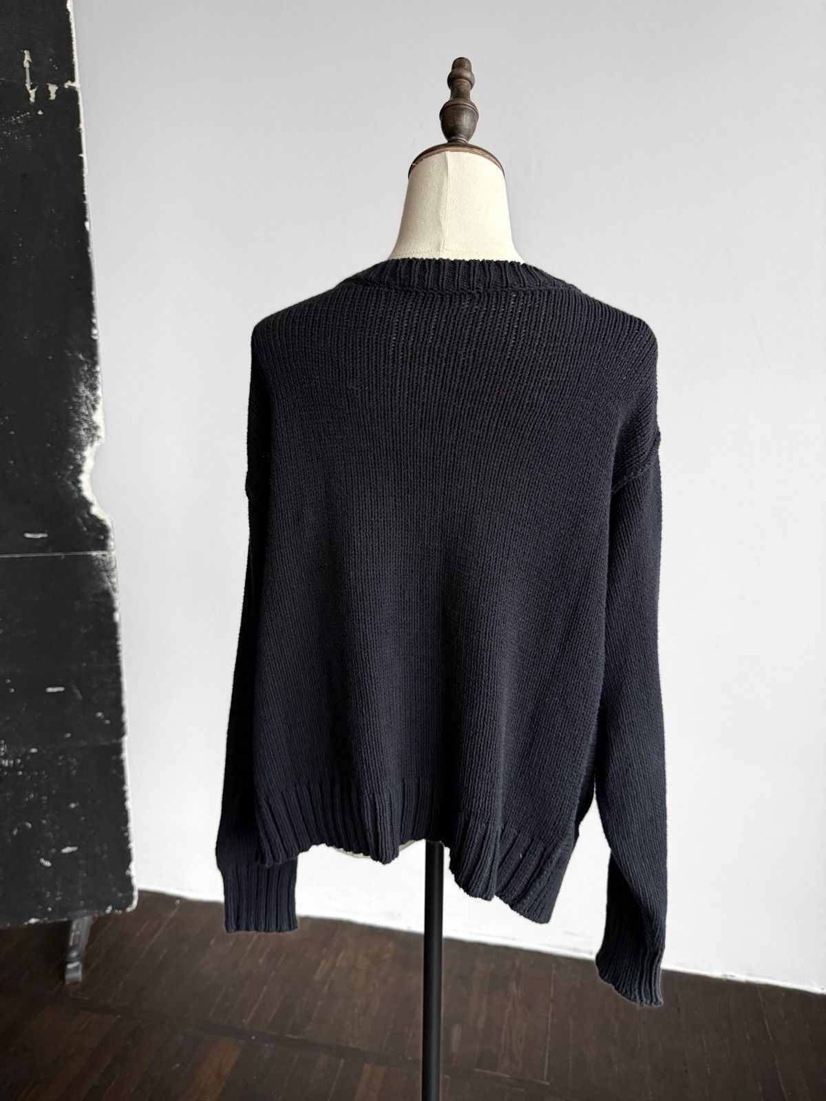 Other Rabens Saloner Edina Womens Navy Blue Knit Sweater Cotton Size M / US 6-8 / IT 42-44 - 2 Thumbnail