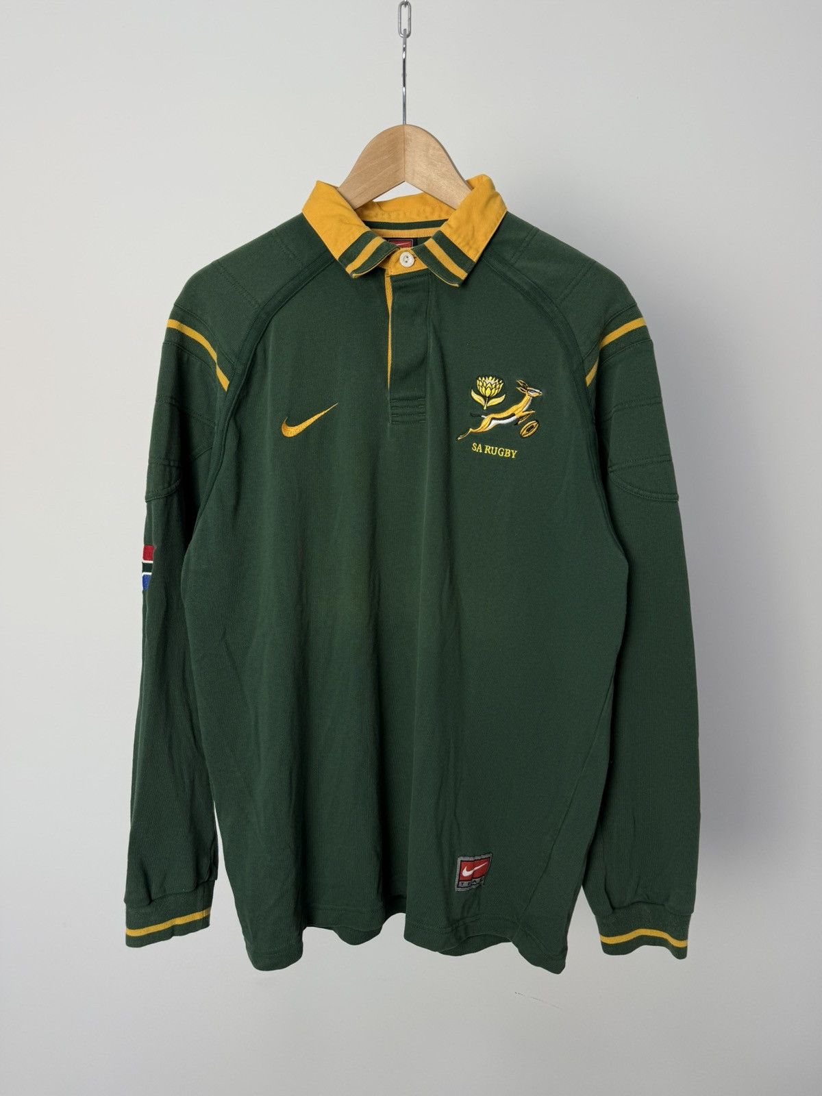 Nike × Vintage Vintage South Africa Nike Rugby Sweatshirt Size US L / EU 52-54 / 3 - 1 Thumbnail