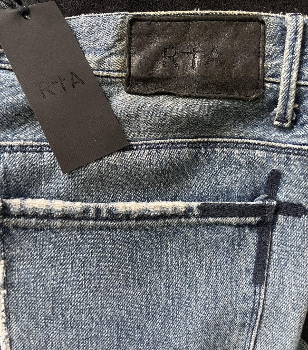 Rta RtA 34W Blue Jeans 3M reflective knee rip racing stripe Size US 34 / EU 50 - 7 Thumbnail