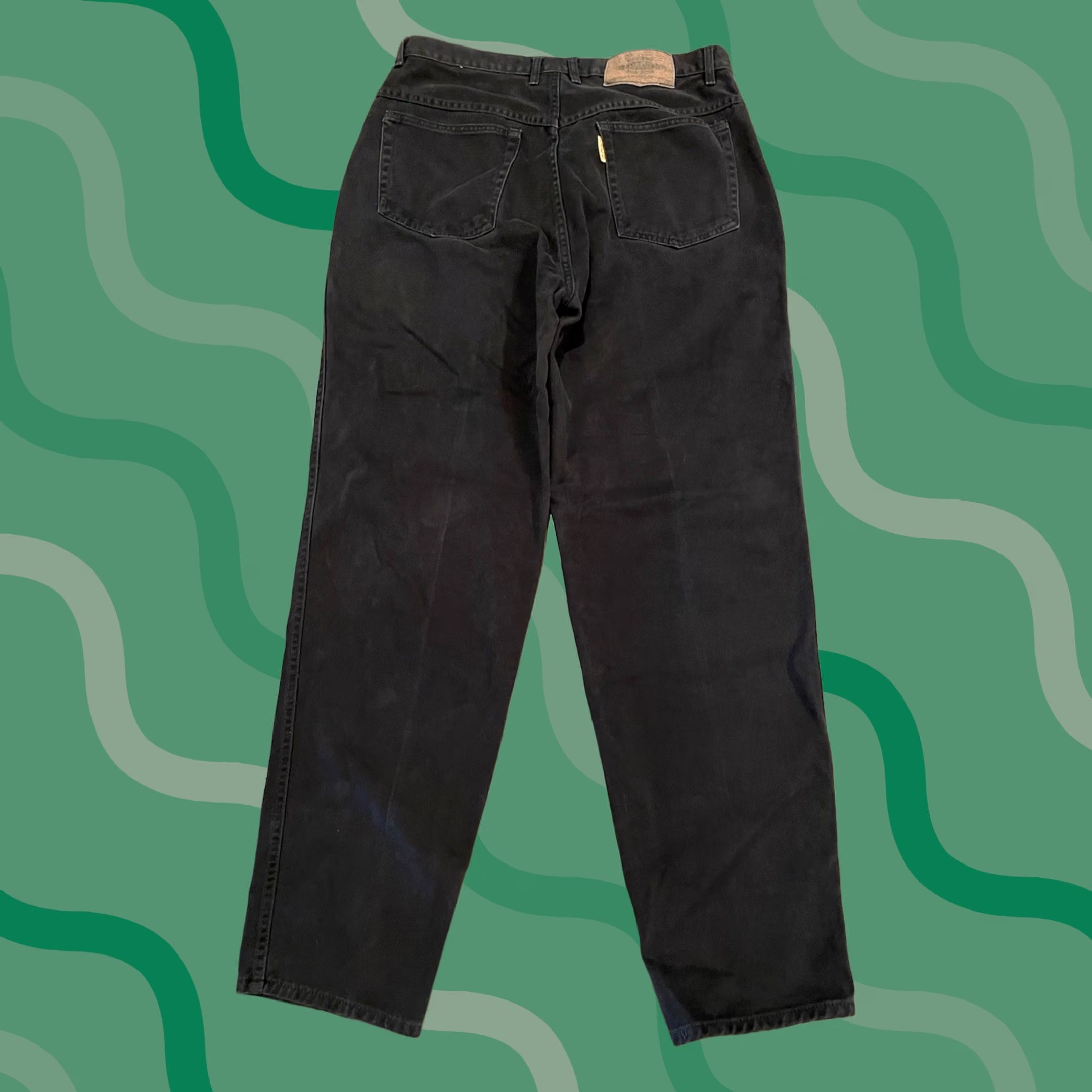 Vintage VINTAGE PACO Jeans Baggy Men's 34x33 Dark Wash Black Inseam 33 Skater Grunge Y2K Hip Hop Punk Goth Wide Size US 34 / EU 50 - 1 Thumbnail