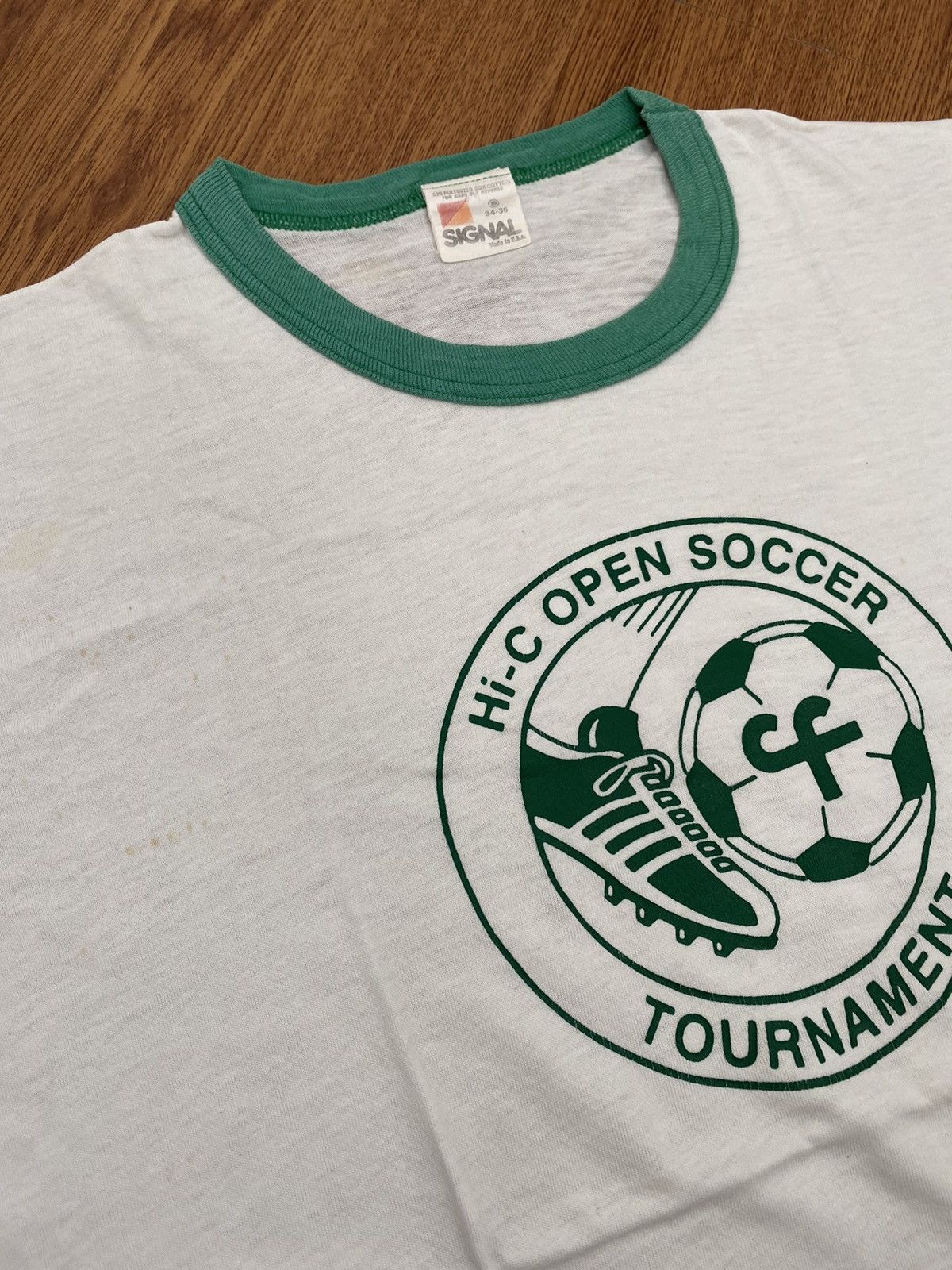 Sports Specialties × Vintage Vintage Hi-C open soccer tournament ringer tee Size US S / EU 44-46 / 1 - 3 Thumbnail