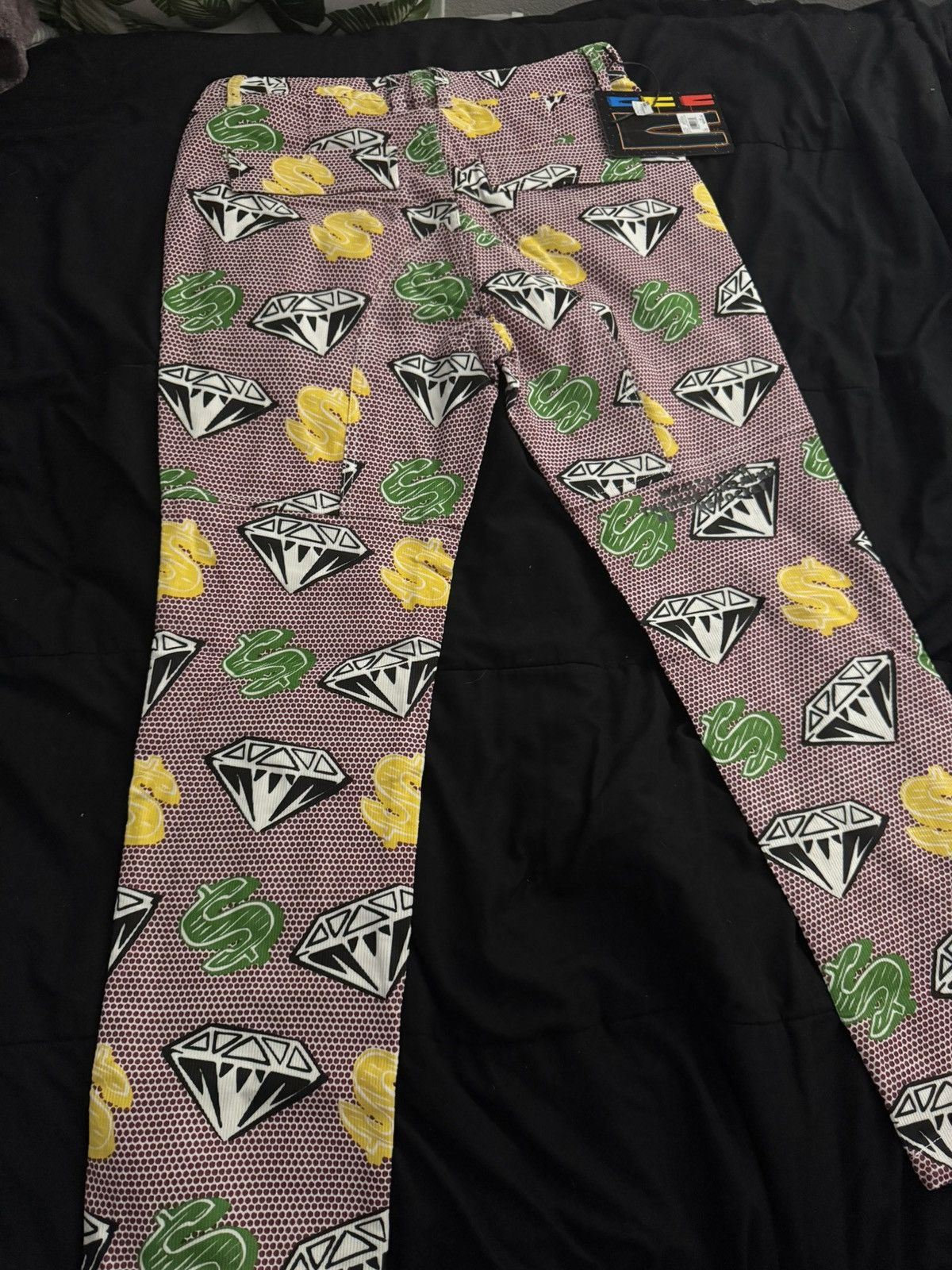 Billionaire Boys Club Billionaire Boys Club Diamond and Dollar Sign Pants BBC Size US 32 / EU 48 - 1 Thumbnail