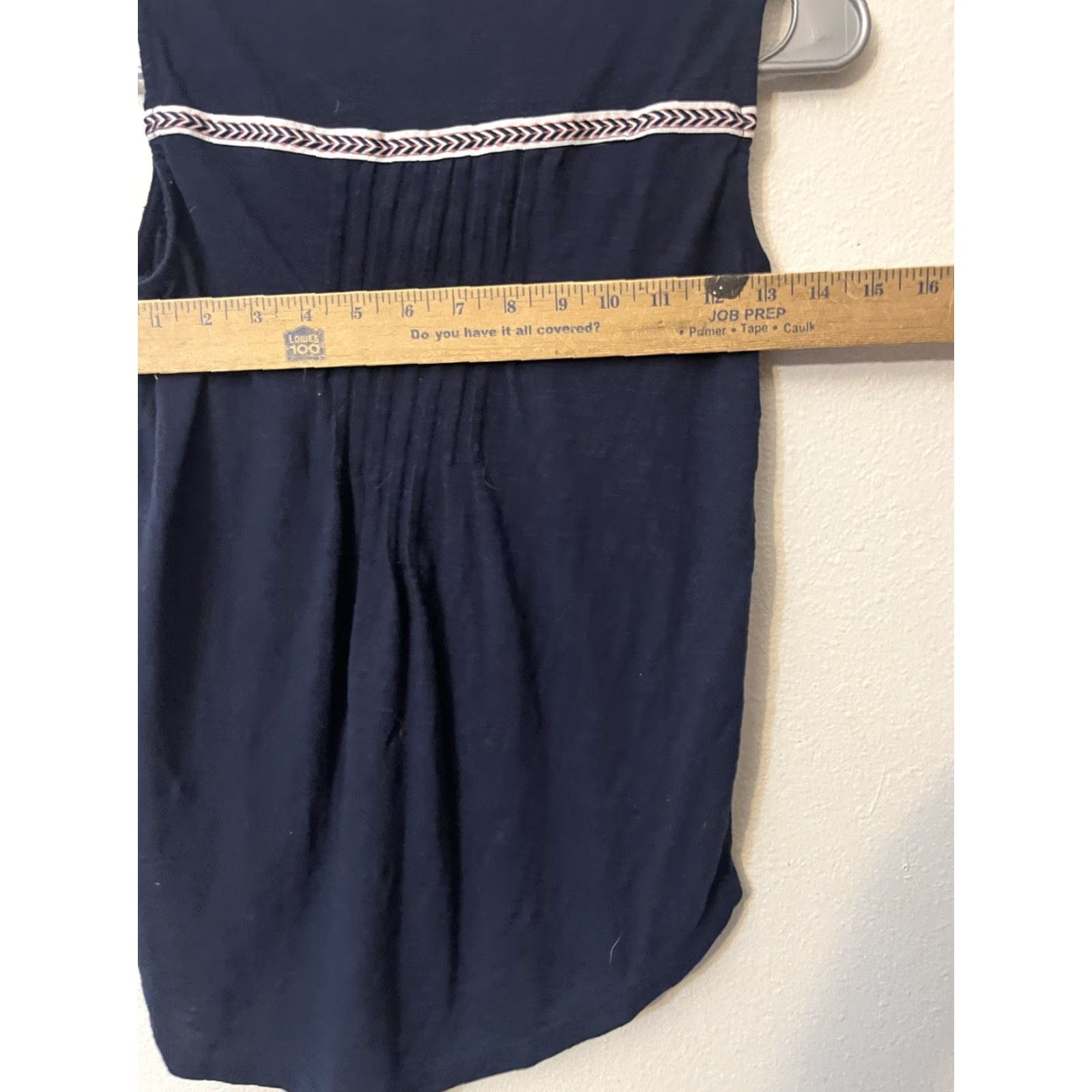 Vintage Style & co. Knit Top Shirt Women PS Petite Sleeveless Navy Blue Solid V-Neck Peasant Knit Top Summer Fall Spring Winter 70% Polyester 30% Rayon Women Size S / US 4 / IT 40 - 5 Thumbnail