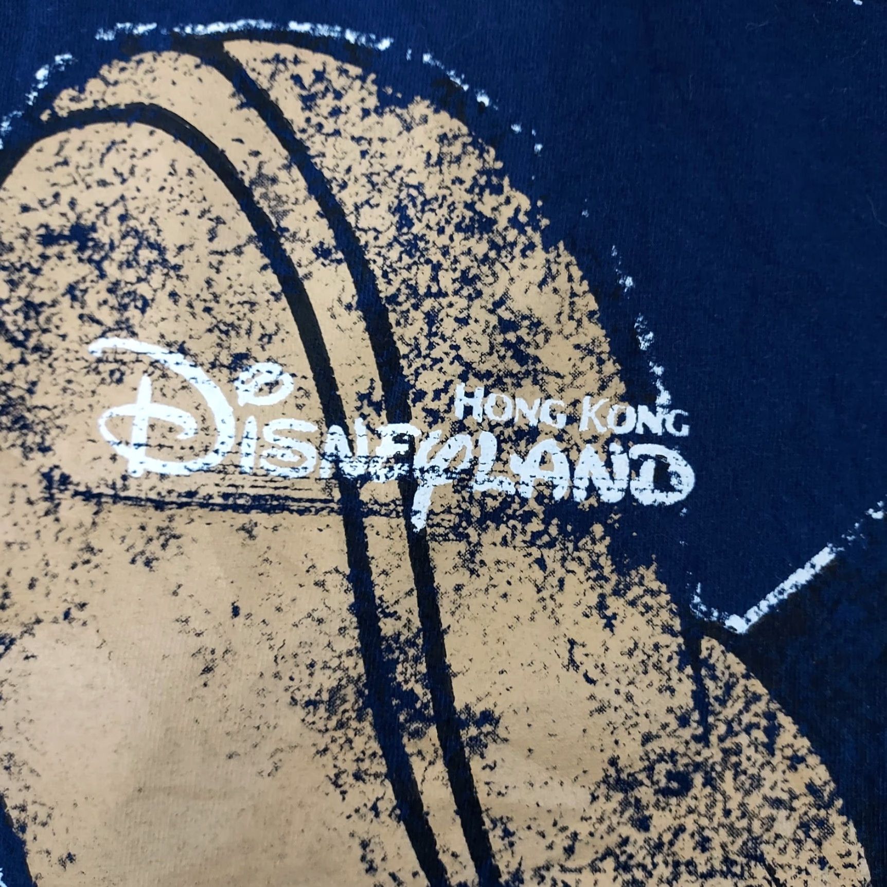 Disney VINTAGE Disney Mickey Mouse T-Shirt Jersey Blue 100% Cotton Women's XL EUC Spring Summer Hong Kong Disneyland Pattern Basic Shirt" Size XL / US 12-14 / IT 48-50 - 7 Thumbnail
