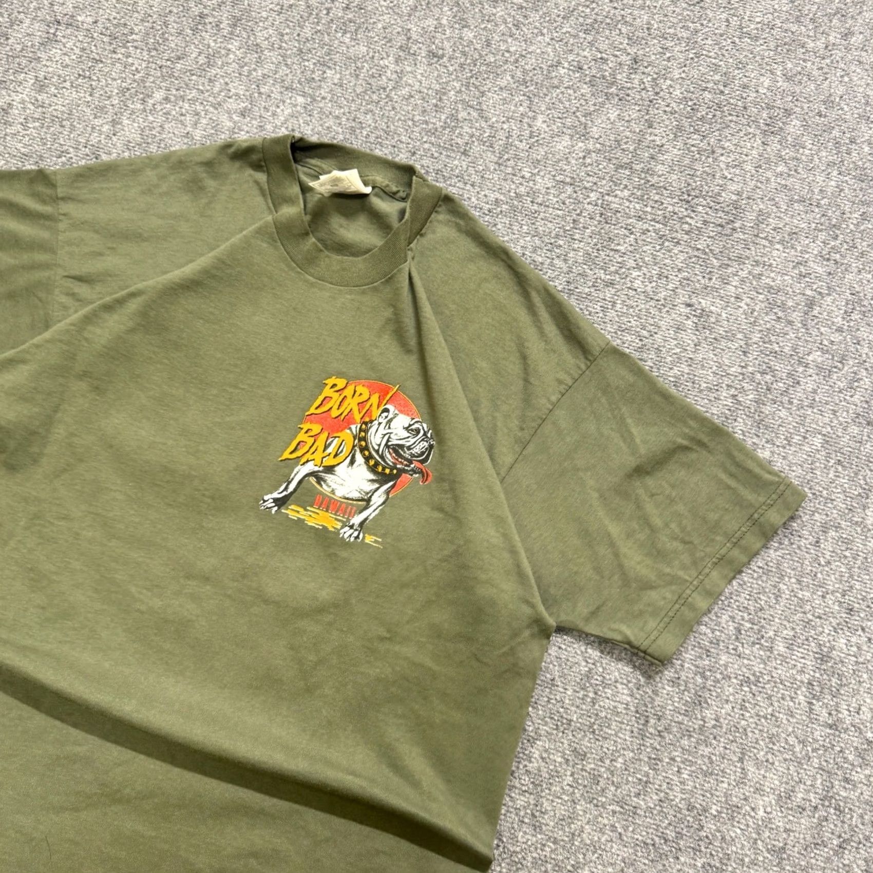 Fruit Of The Loom VINTAGE Pitbulls Hawaii T-Shirt Men's XL Fruit Of The Loom Green Shirt Size US XL / EU 56 / 4 - 2 Thumbnail