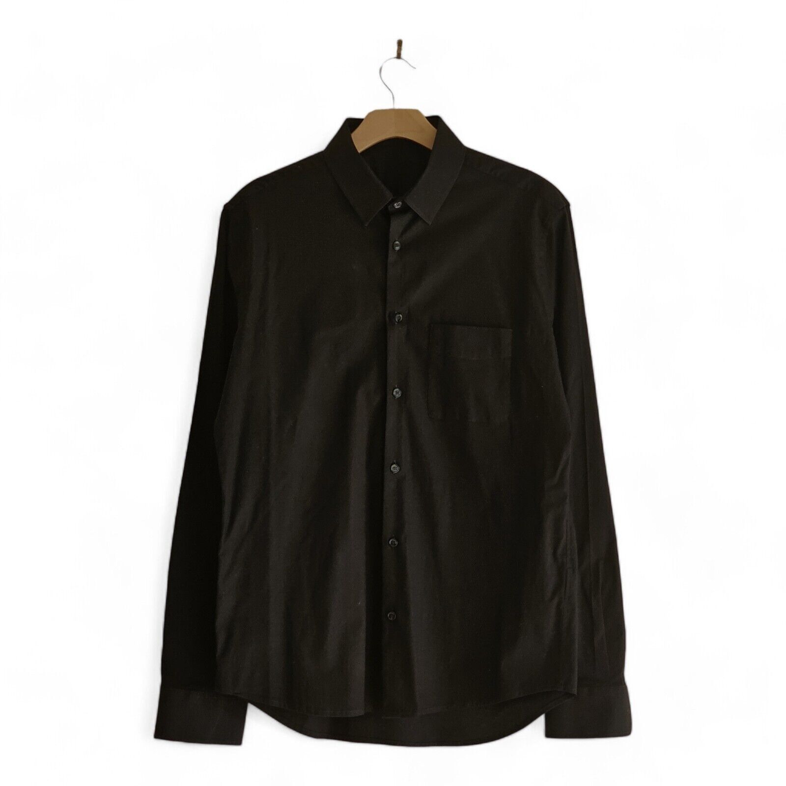 Versace Button Down Slim Fit Shirt - Cotton - Black 41 (XL) NWOT Size US L / EU 52-54 / 3 - 1 Thumbnail