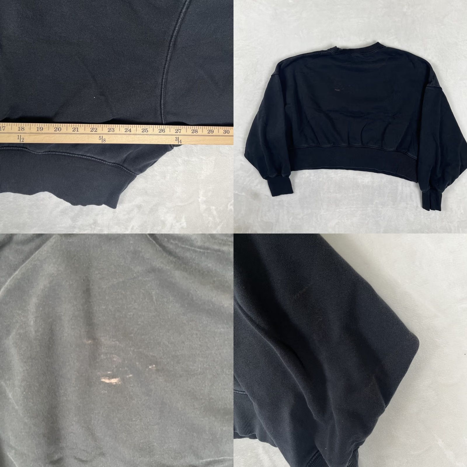 Nike Nike Center Swoosh Black Oversized Phoenix Fleece Crewneck Sweatshirt Medium Stained Size M / US 6-8 / IT 42-44 - 8 Thumbnail