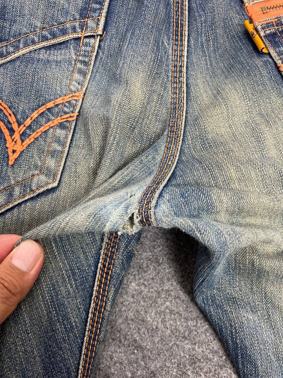 Edwin vintage edwin distressed denim nice design Size US 38 / EU 54 - 4 Thumbnail