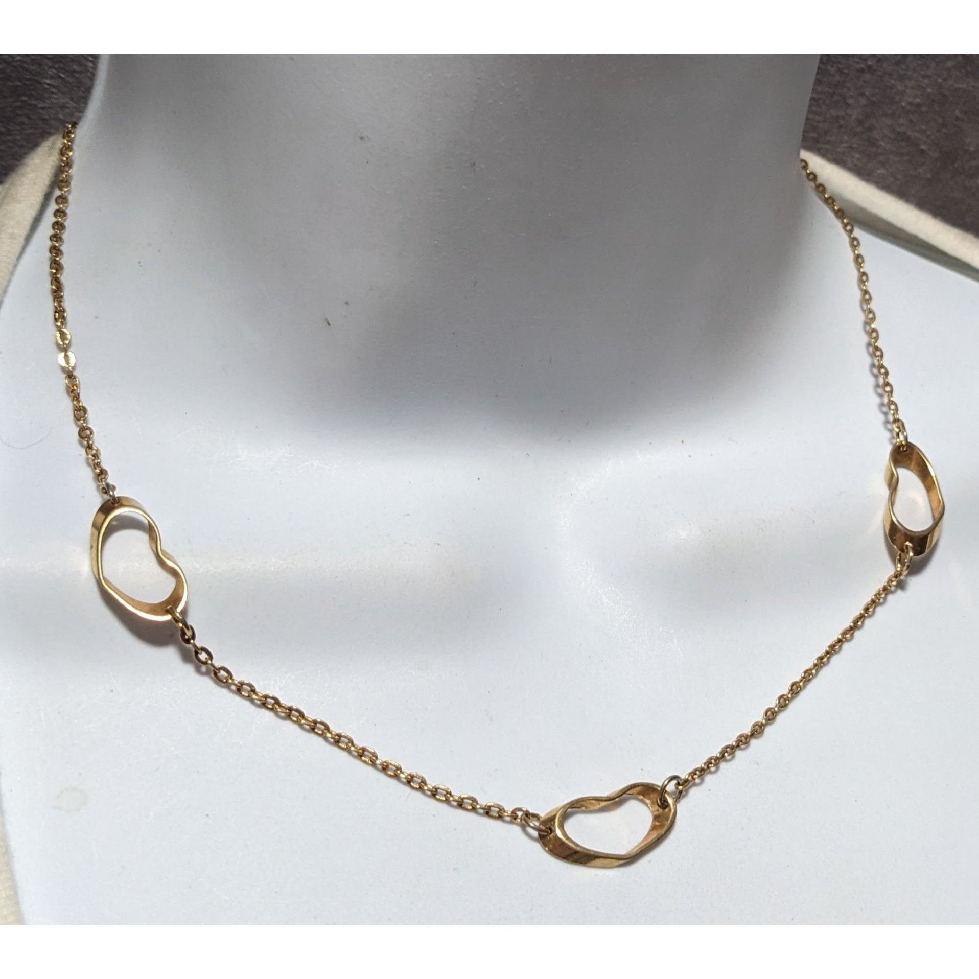 Other Vintage Sarah Coventry Open Heart Gold Necklace Size ONE SIZE - 6 Thumbnail