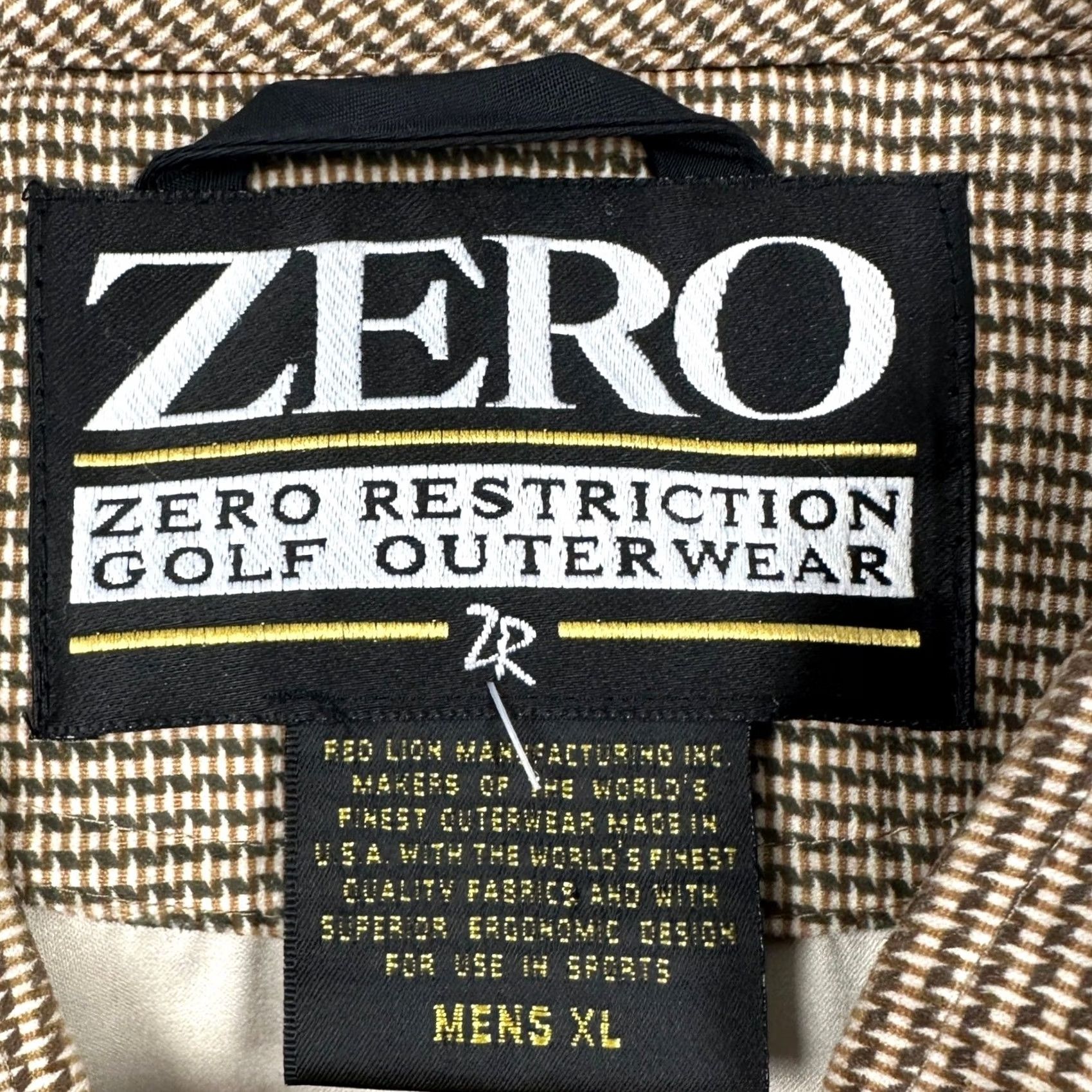 Vintage Zero Restriction Golf Jacket Pullover Men XL Tan Bedminster Snap Button Trunks Size US XL / EU 56 / 4 - 5 Thumbnail