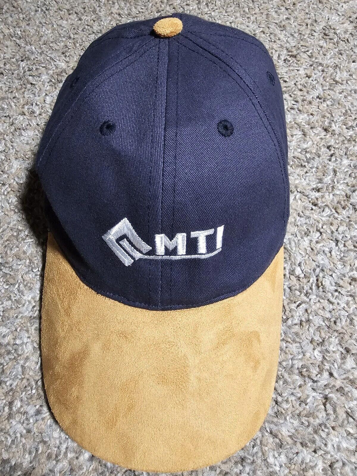 Designer MTI Monash University blue strapback Suede bill hat Size ONE SIZE - 2 Thumbnail