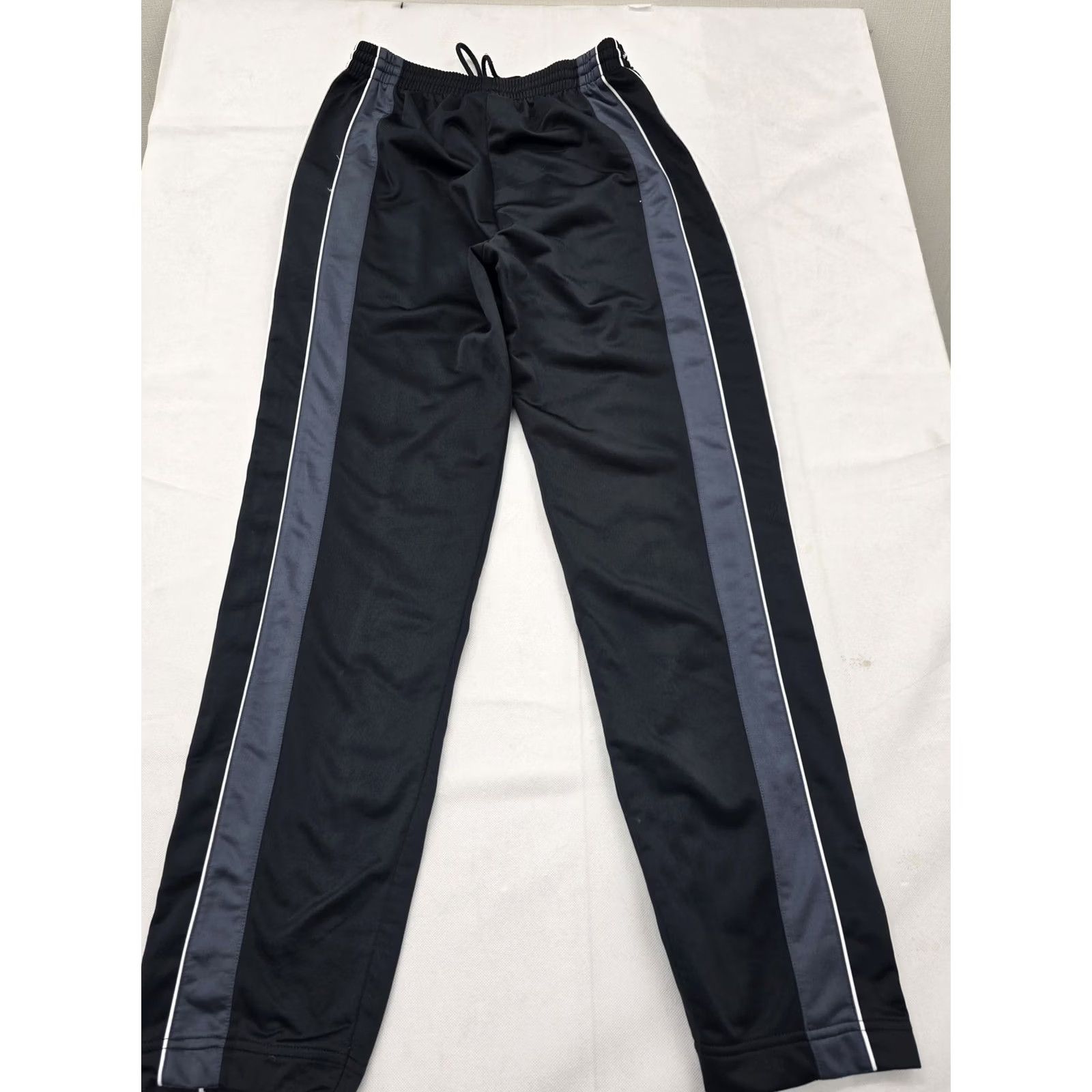 Kappa Kappa Men's Black Track Pants Size L Drawstring Stripe Polyester Size US 33 - 2 Thumbnail