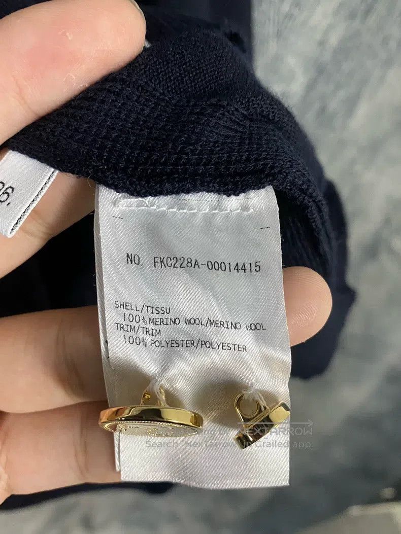 Thom Browne Thom Browne Colorblock Striped Single-Breasted Wool Sweate Size XS / US 0-2 / IT 36-38 - 5 Thumbnail