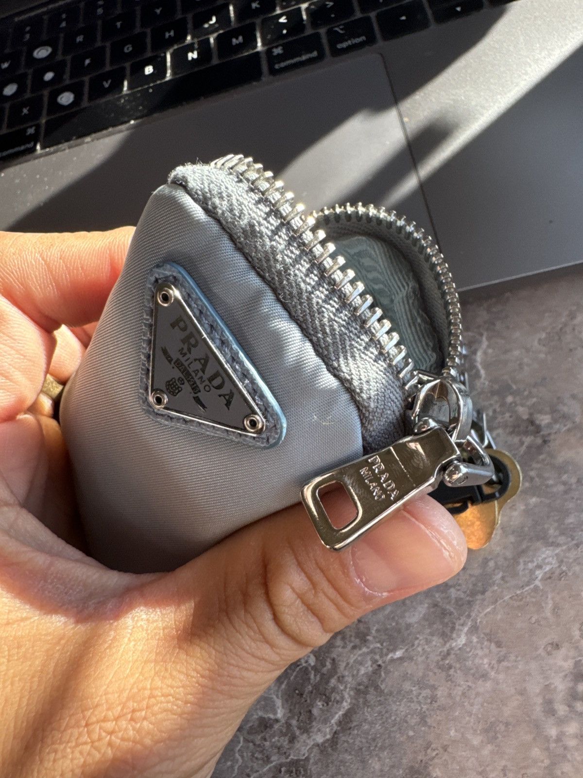 Prada Mini baby blue Prada pouch Size ONE SIZE - 5 Thumbnail