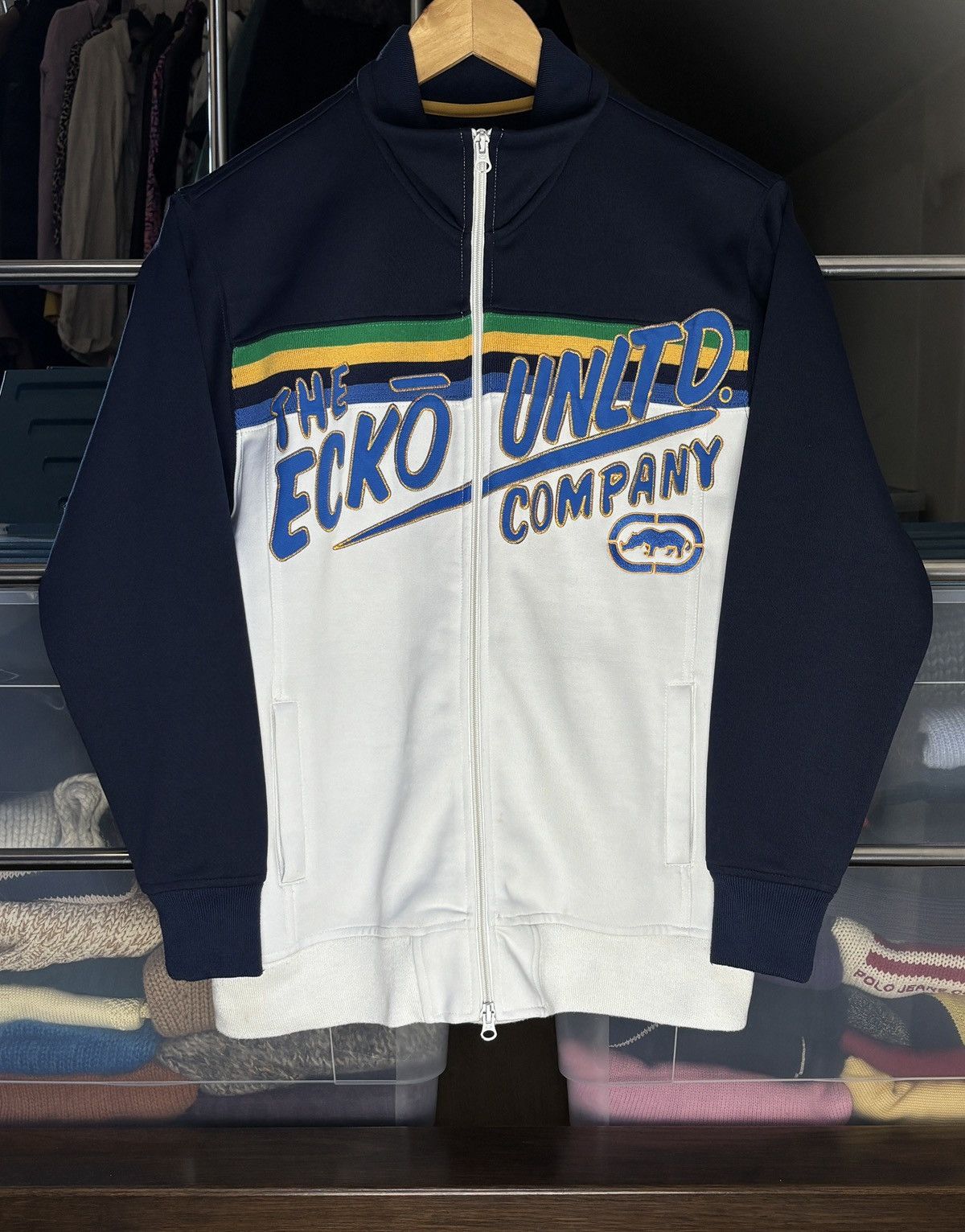 Ecko Unltd. Ecko Unltd. zip up track sweatshirt hip hop rap vintage USA Size US M / EU 48-50 / 2 - 1 Thumbnail