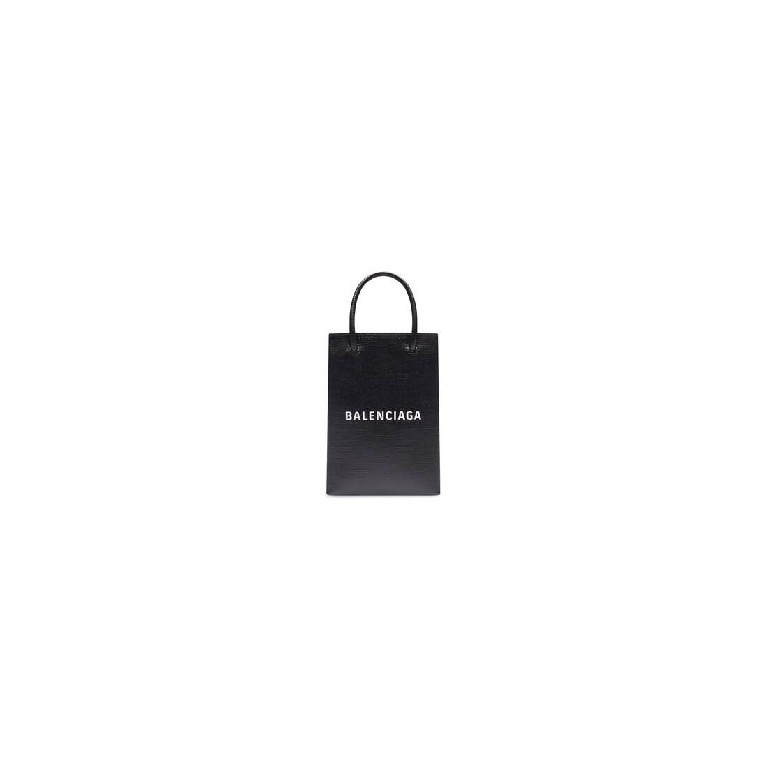 mini shopping bag in black