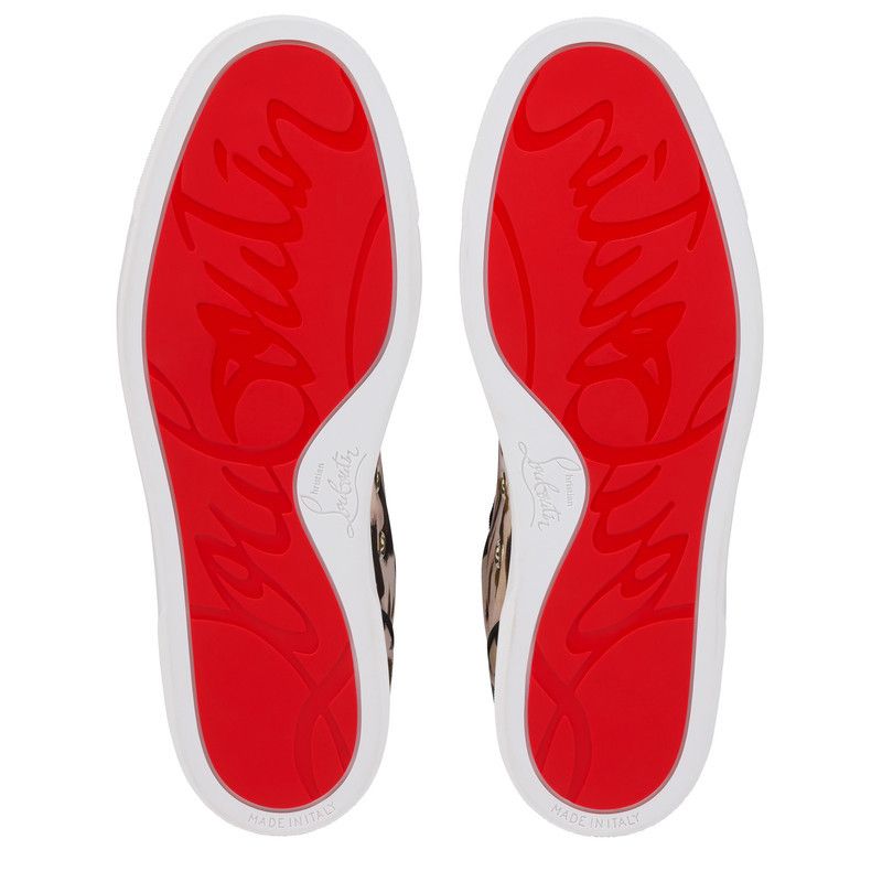 Christian Louboutin os11x0526 Louise Crepe Satin Sneakers in Multicolor Size US 8 / IT 38 - 6 Thumbnail