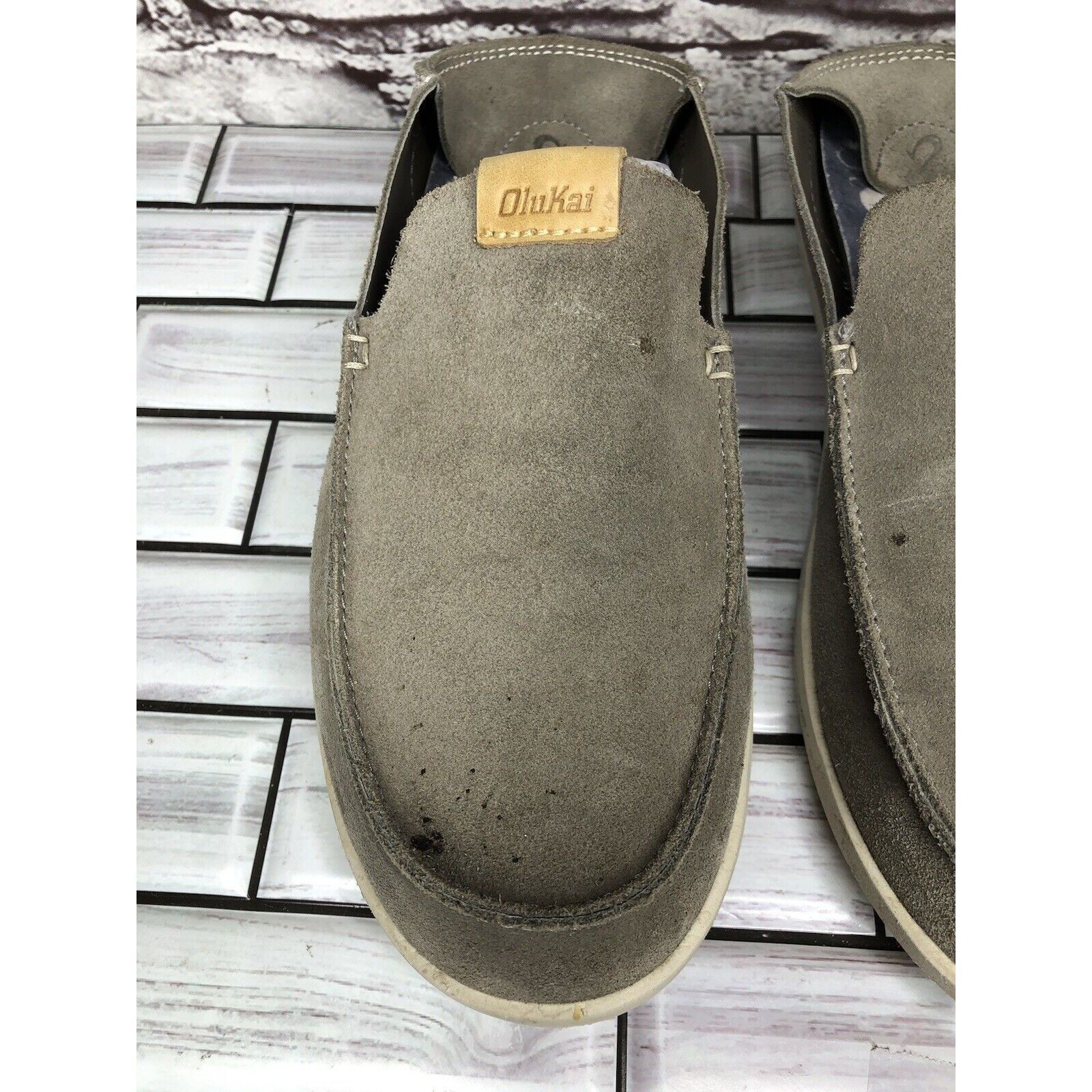 Olukai Olukai Mens Nalukai Kala Slip On Loafer Gray Suede Convertib Size US 8 / EU 41 - 3 Thumbnail