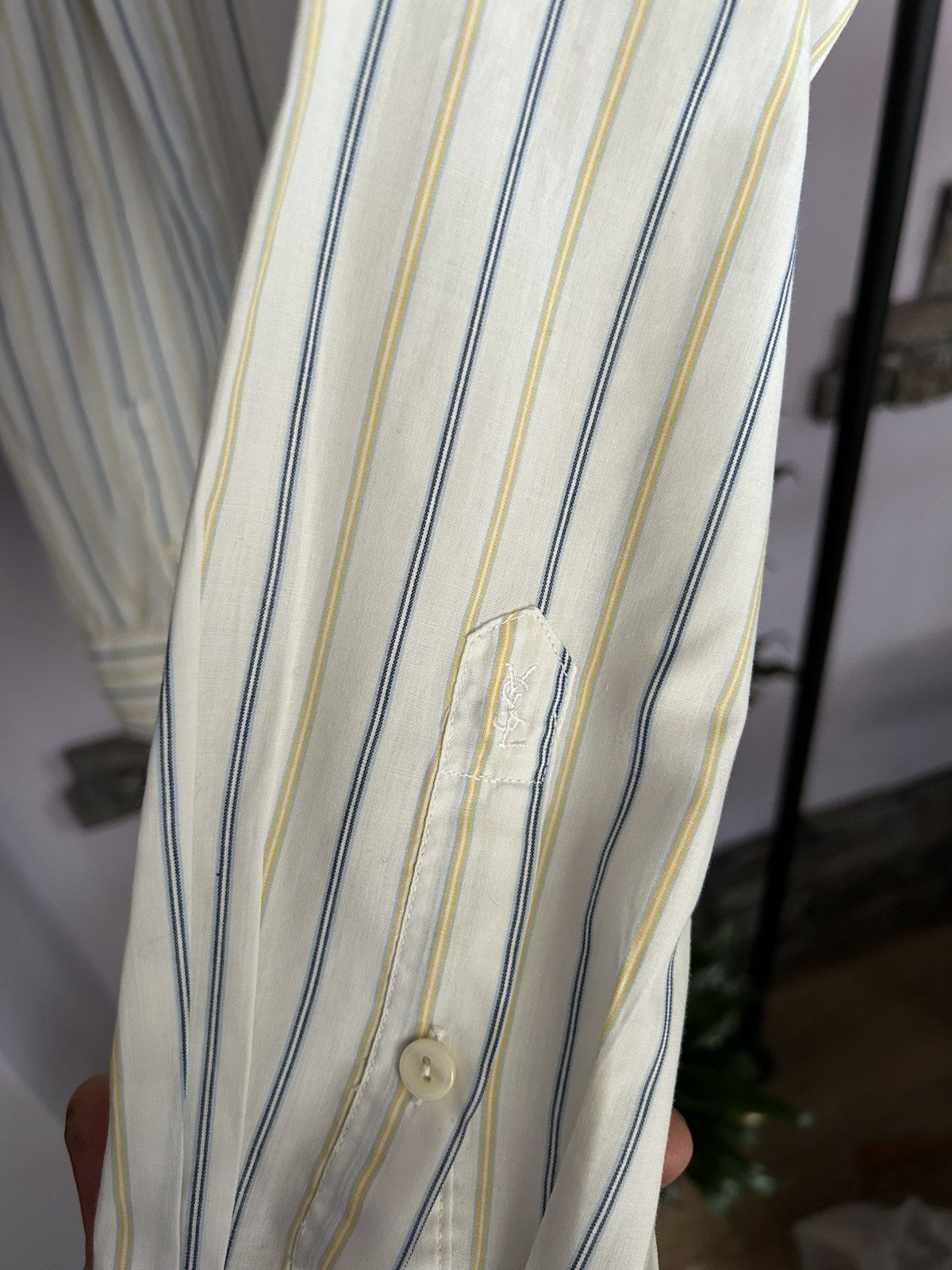 Vintage Yves Saint Laurent YSL 70s vintage striped shirt Size US M / EU 48-50 / 2 - 12 Thumbnail
