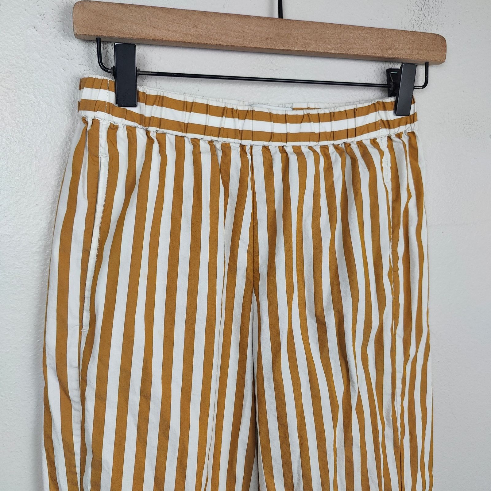 Other Ayr The Beach Club Pants Womens XS Striped Cotton Poplin Size 26" / US 2 / IT 38 - 2 Thumbnail
