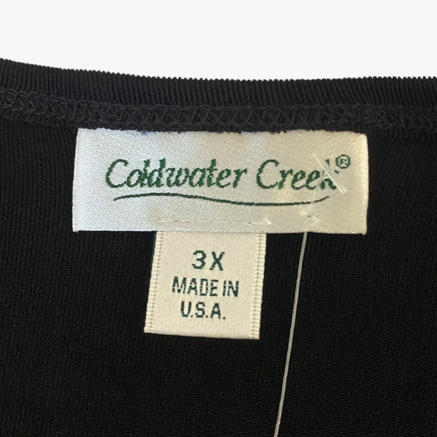 Coldwater Creek Coldwater Creek Tank Top Womens 3XL Black Square Neck Travel Knit Sleeveless NEW Size XXL / US 16-18 / IT 52-54 - 7 Thumbnail