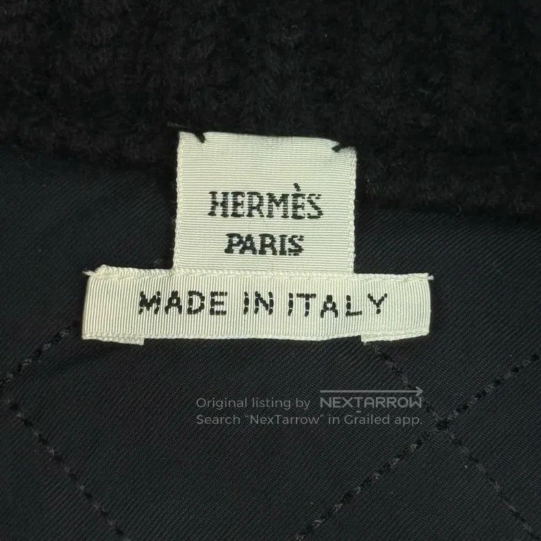 Hermes Hermes Black Subtle Print Full Wool Knit Cotton Coat Jacke Size XXS / US 00 / IT 34 - 5 Thumbnail