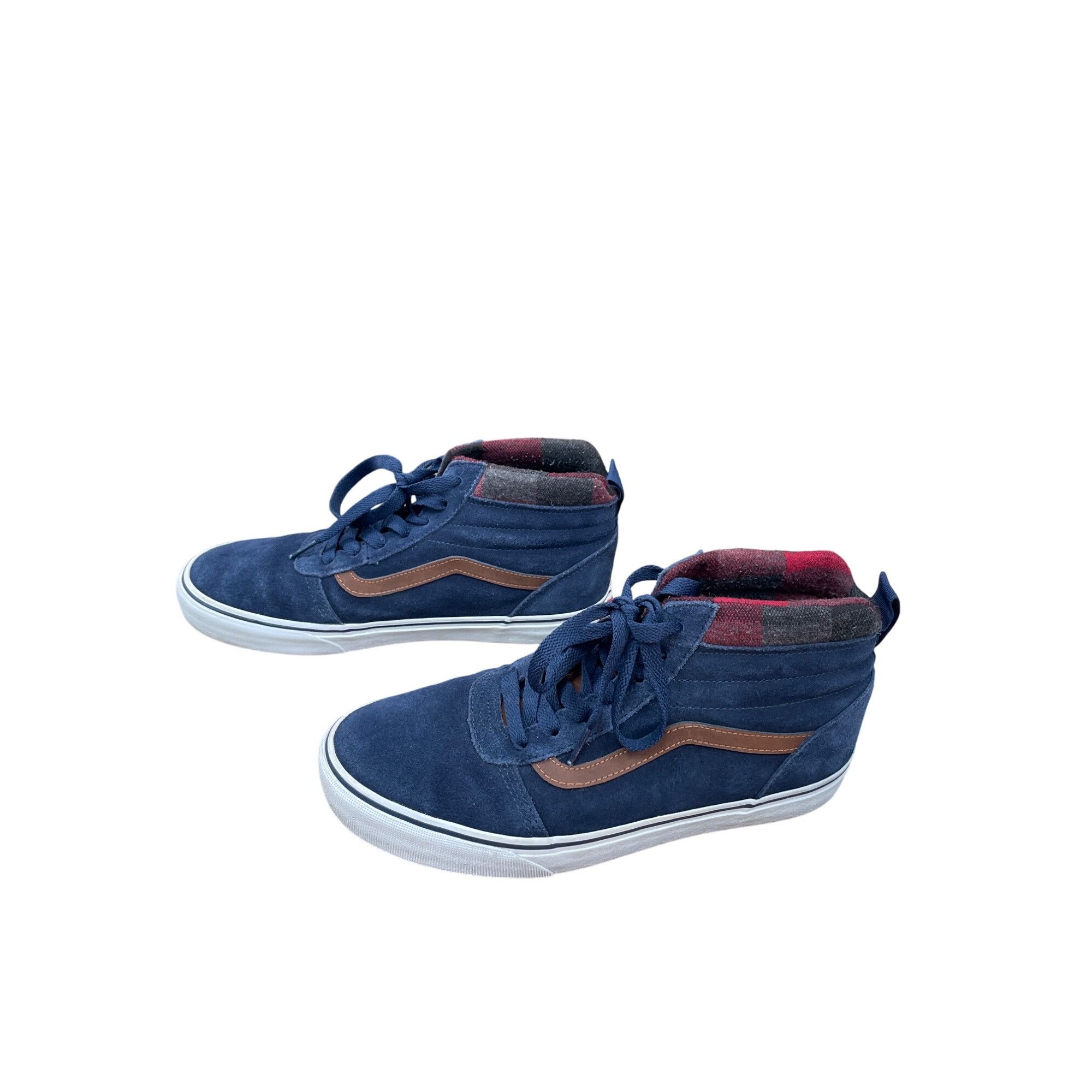 Vans Vans Mens Blue Suede Canvas High-Top Sneakers size 9 SKU 905 Size US 9 / EU 42 - 3 Thumbnail