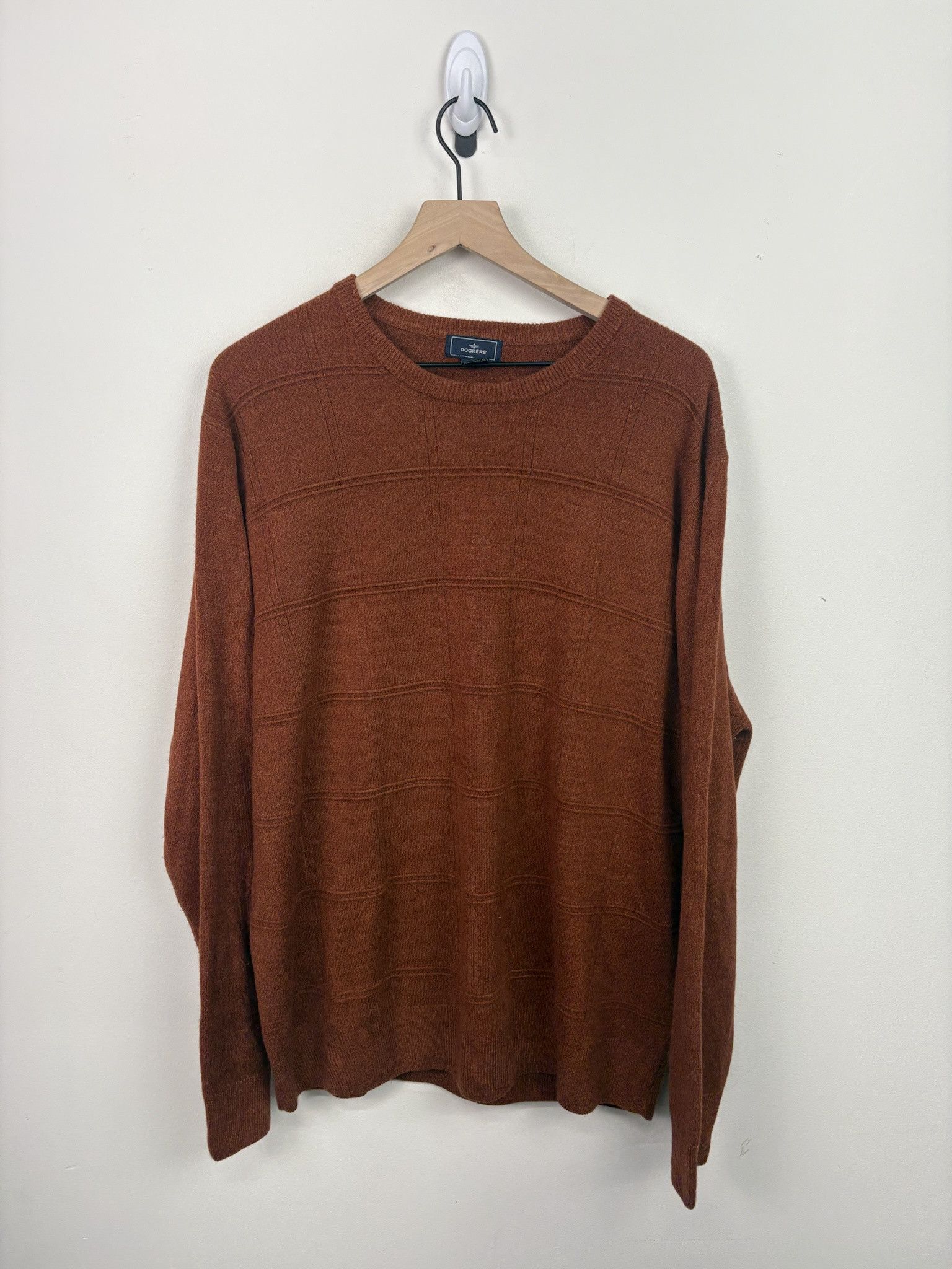 Other Vintage Knit Fleece "Dockers" Crewneck Cardigan Size US XXL / EU 58 / 5 - 1 Thumbnail